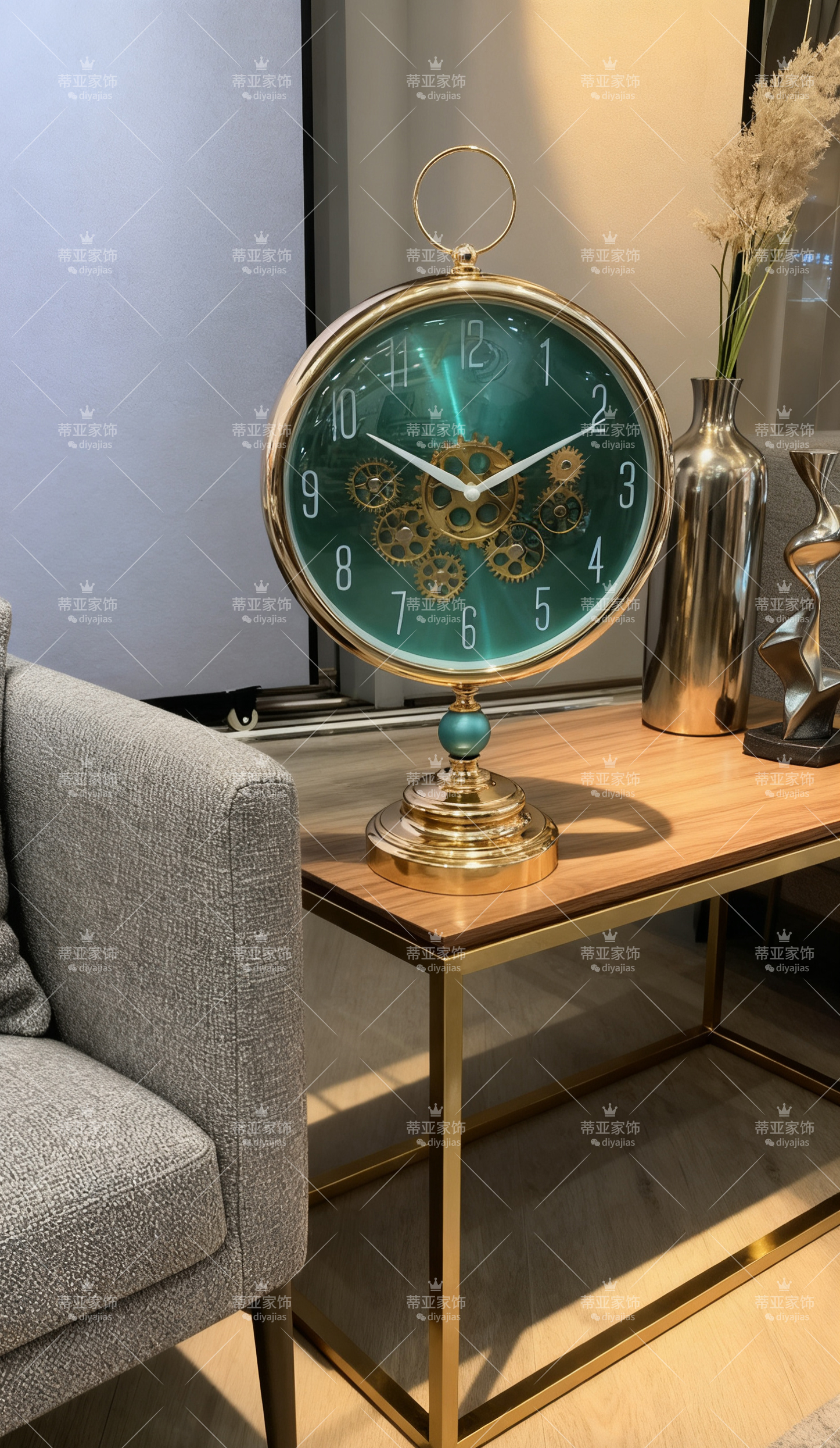 PVC 轻奢机械闹钟时钟