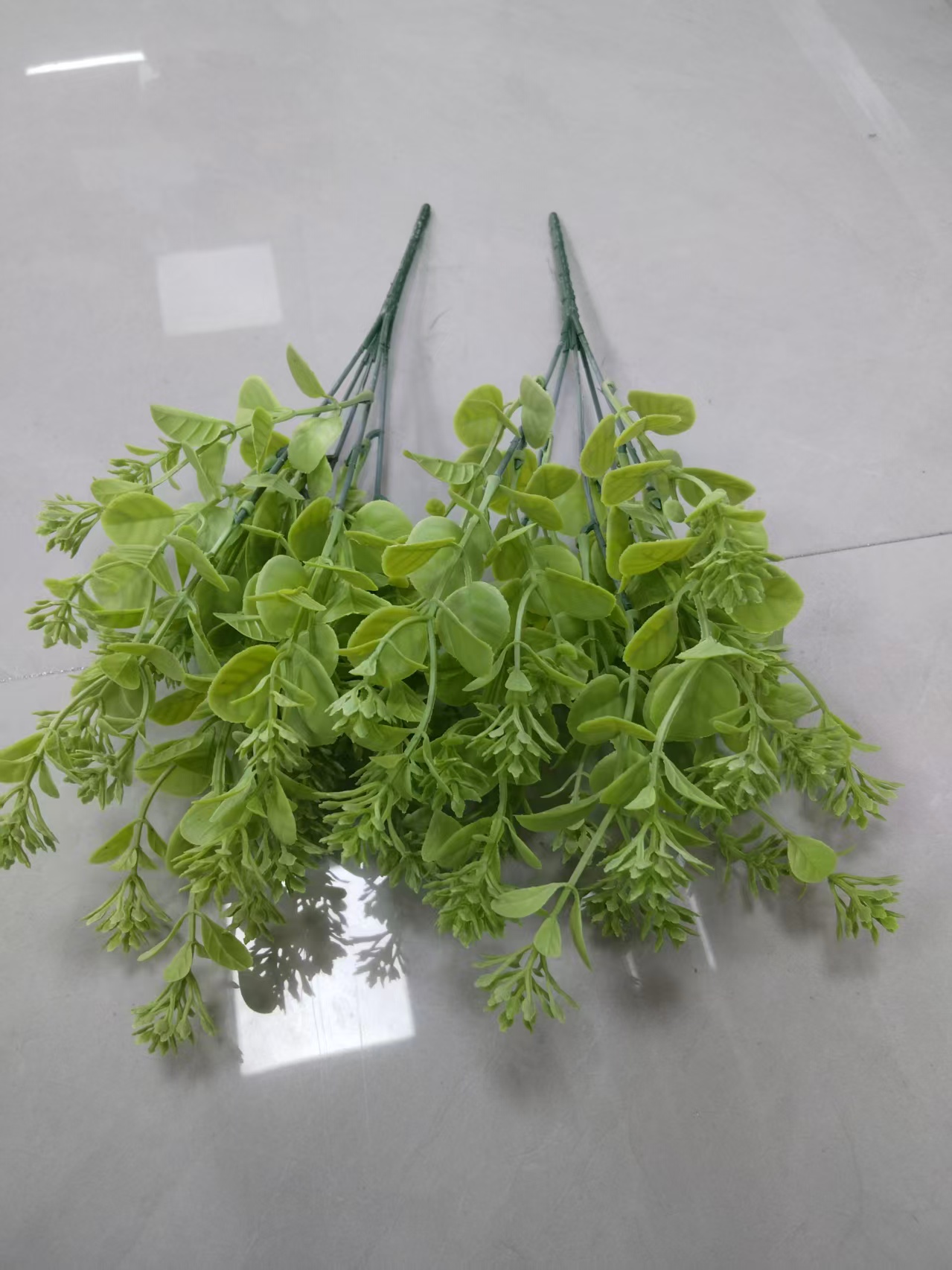 仿真5叉喷色水草塑料假花植物墙DIY装饰工艺仿真绿植水草仿真绿植仿真绿植现货补柜