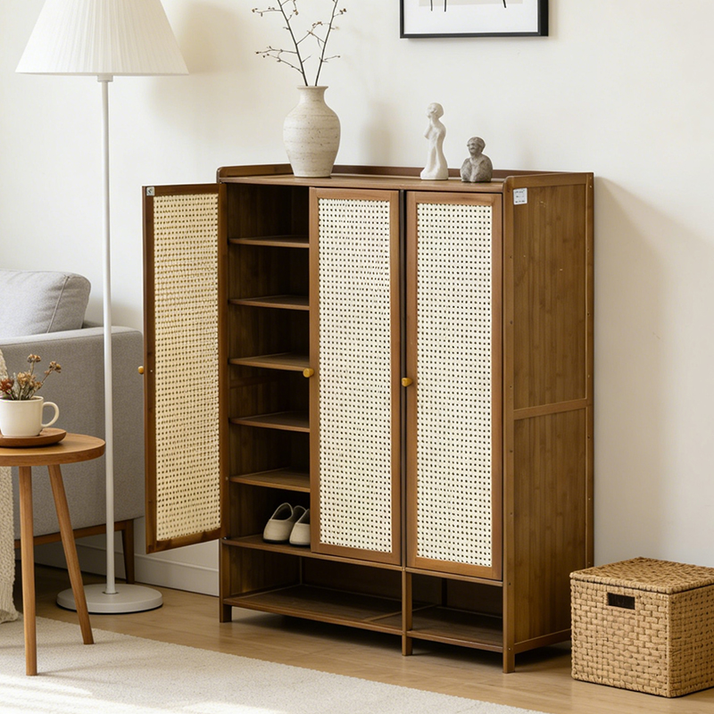 省空间入户经济型多层防尘鞋架家用门口收纳柜子简易客厅家装建材