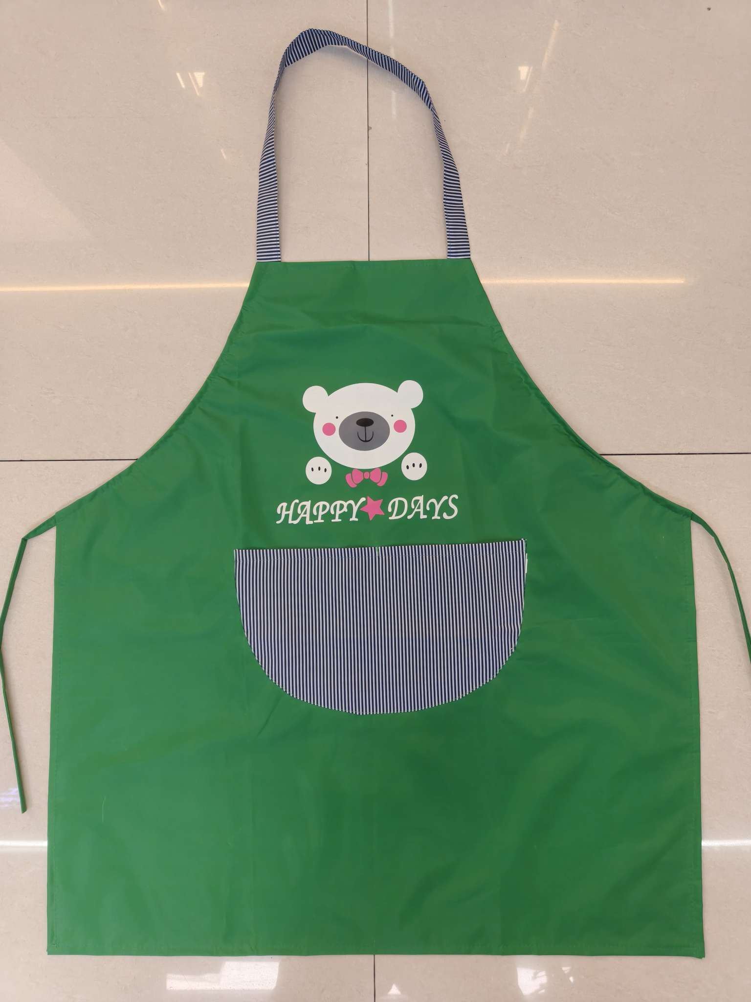 Korean cartoon wear-resistant kitchen oil-proof waistband, home and restaurant oil-proof work clothes, neck-hanging baking apron for adults pic 10