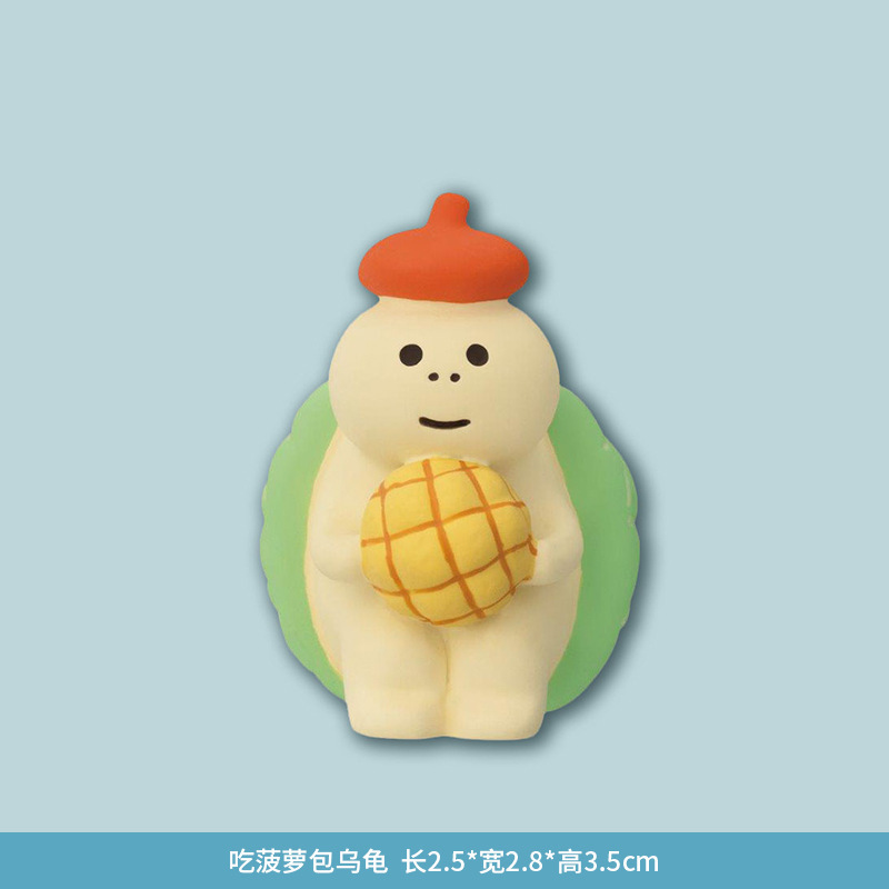 ZAKKA sundries, food toys, INS Japanese cat cake baking, handcrafted ornaments, home decorations, resin small ornaments, trendy toys details Picture