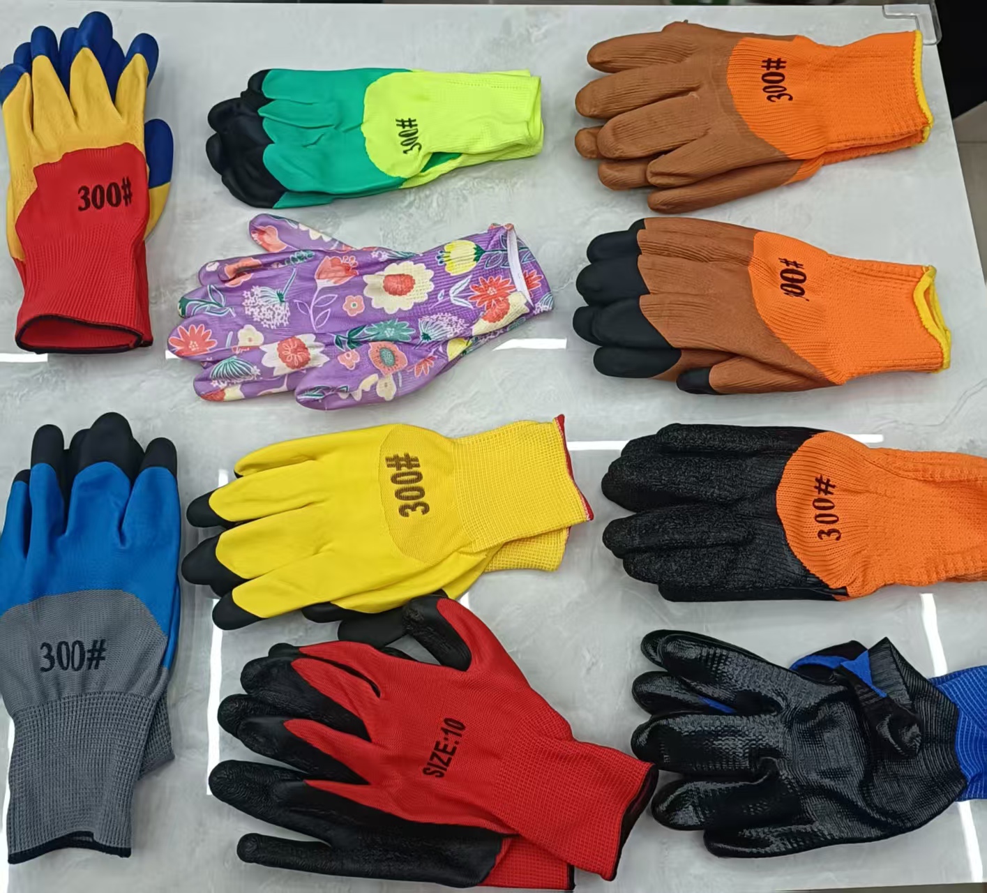 橡胶手套防护手套劳保手套绝缘手套通用手套工作家用厨房客厅手套11