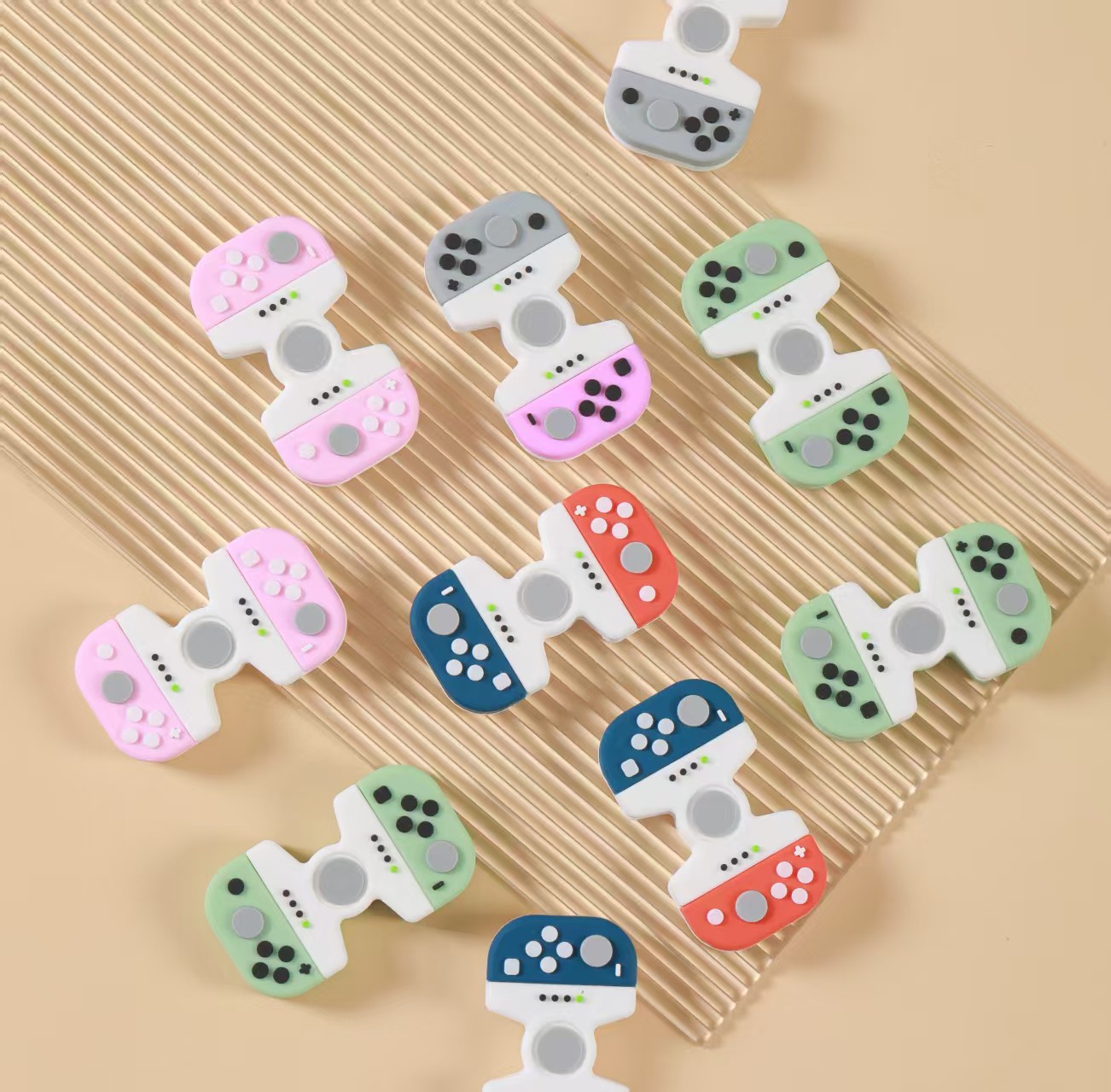 HR-09742 Gamepad A Model gamepad-shaped eraser Blind Box Set, stationery eraser, 24-piece set Item Picture