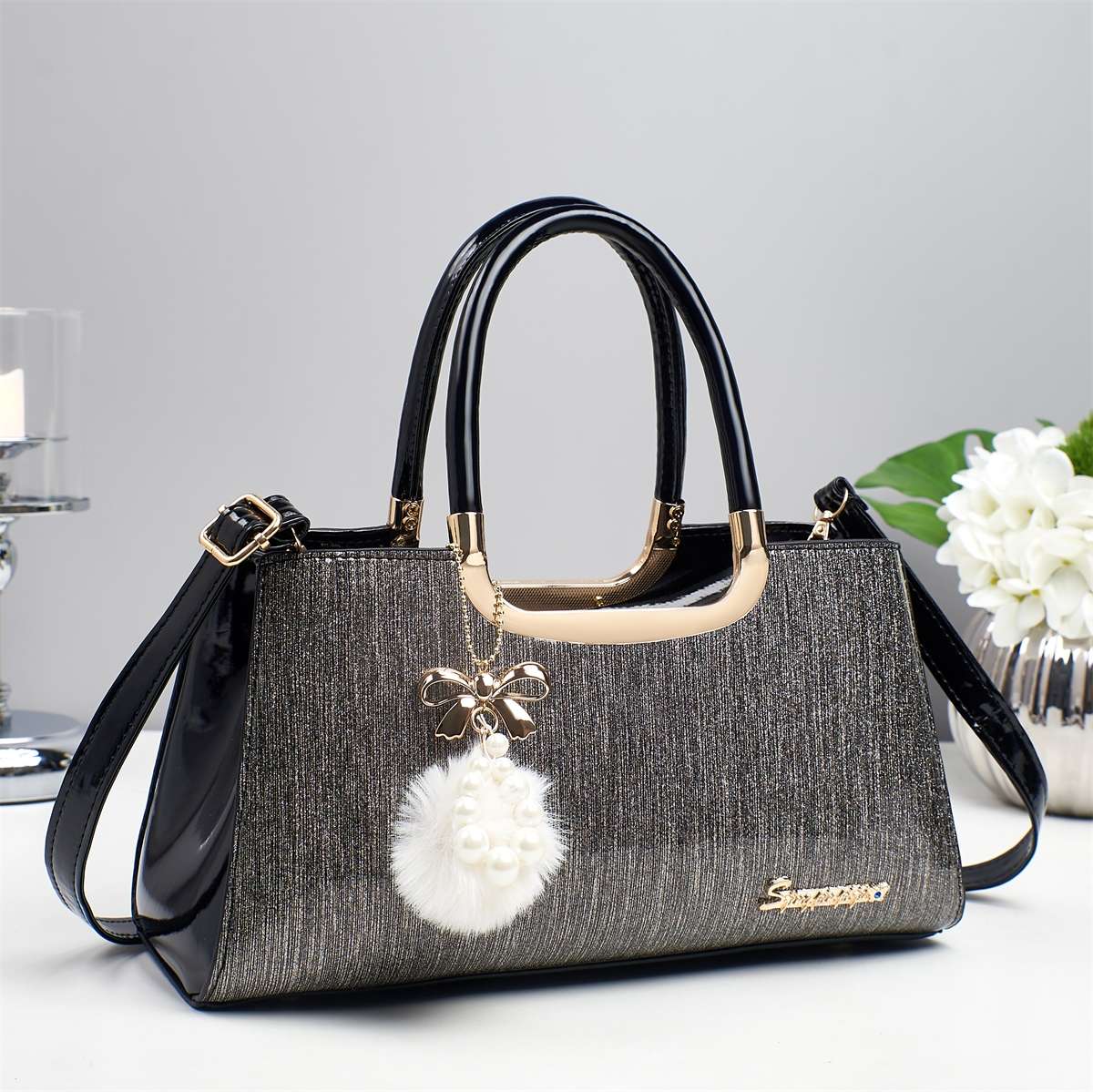 Textured women's bags, tote bags, women's crossbody waist bags, fashionable PU women's bags detail image 4