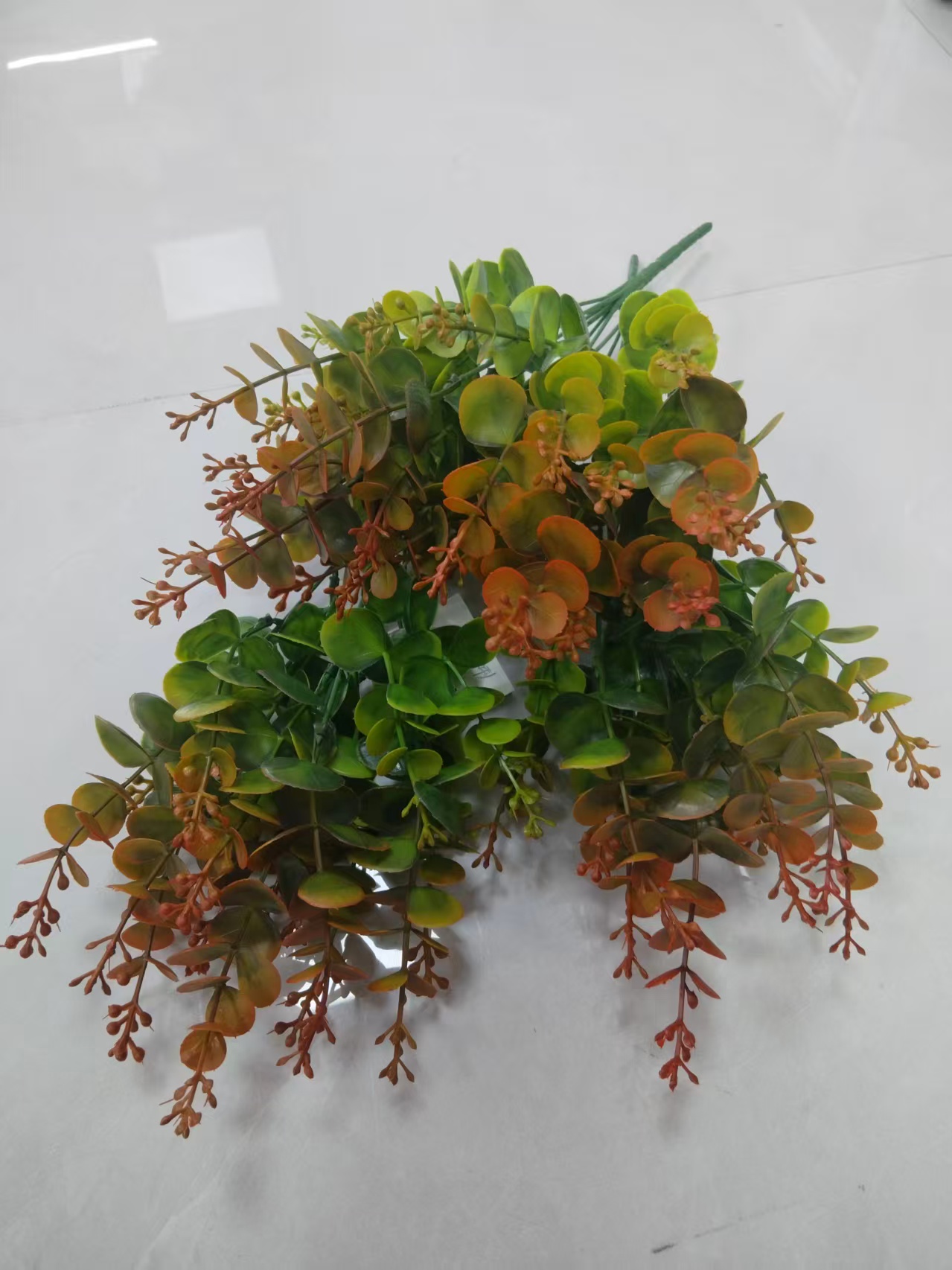 批发仿真5叉喷色水草塑料假花植物墙DIY装饰工艺仿真绿植水草仿真绿植仿真绿植现货补柜