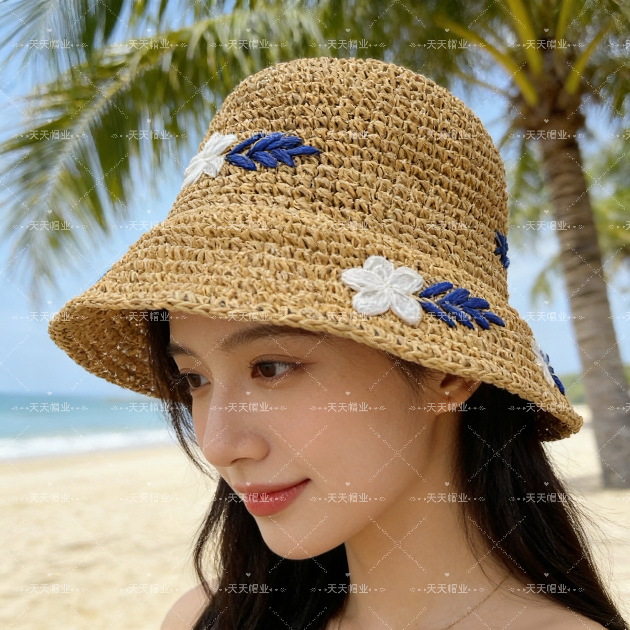 帽子/棒球帽/草帽/遮阳帽/防晒帽白底实物图