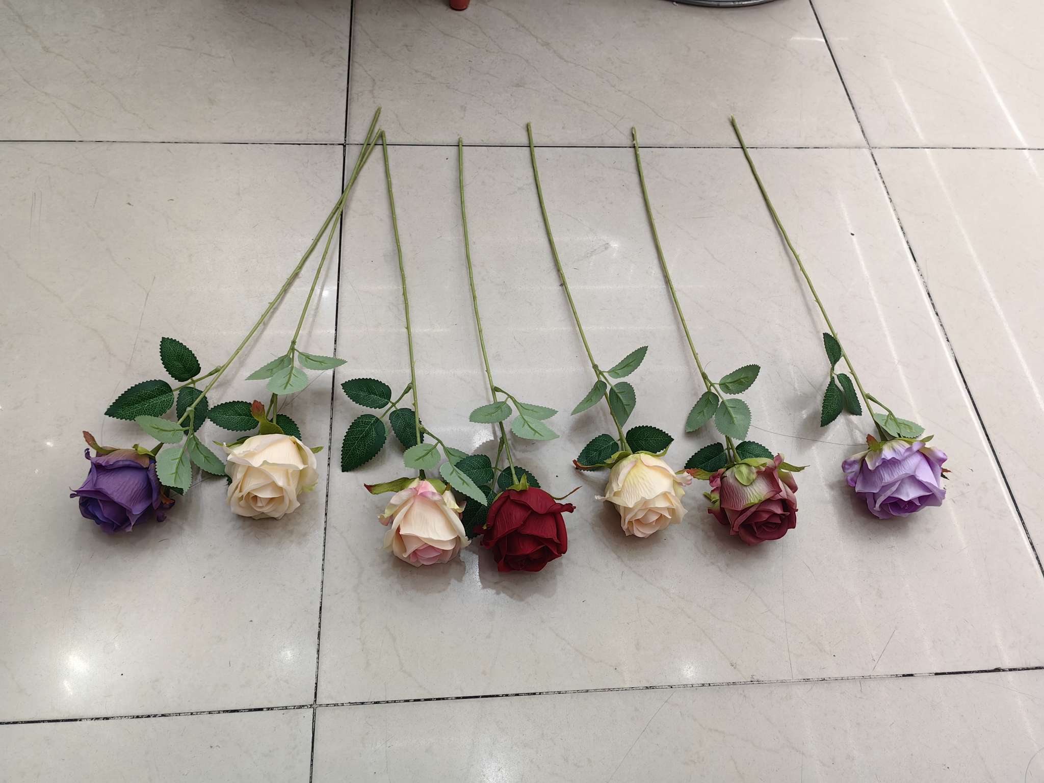 Single rose artificial flower, artificial rose Valentine's flower, Valentine's Day supplies artificial flower detail image 4