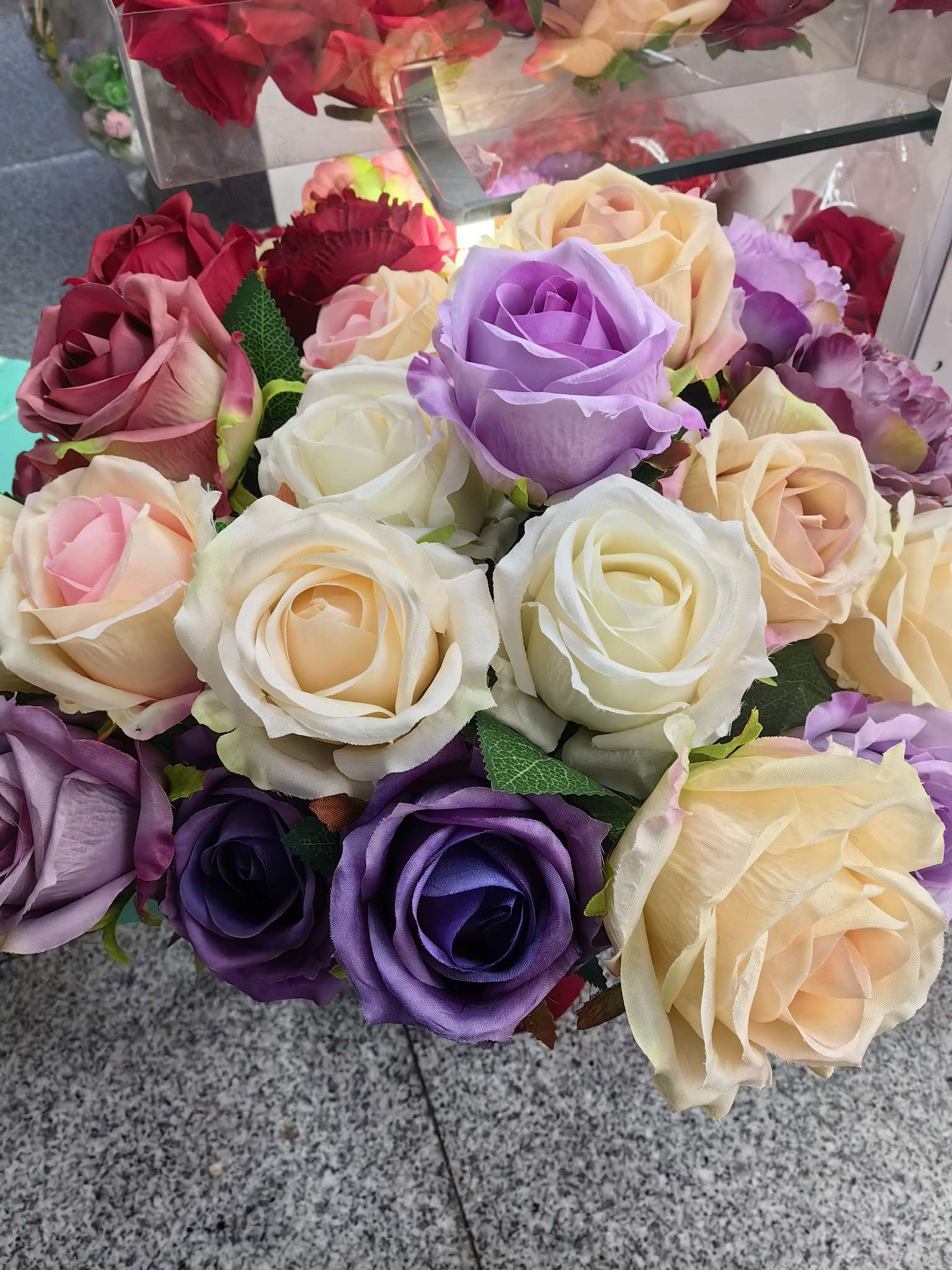 Single rose artificial flower, artificial rose Valentine's flower, Valentine's Day supplies artificial flower detail image 2