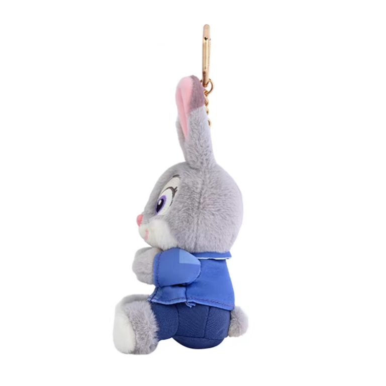 Disney official Judy doll pendant, Zootopia doll keychain, plush toy bag pendant details Picture