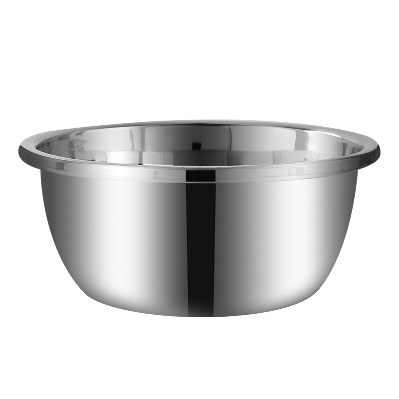 沥水篮/洗水果/水槽洗菜篮/洗菜盆/不锈钢盆白底实物图