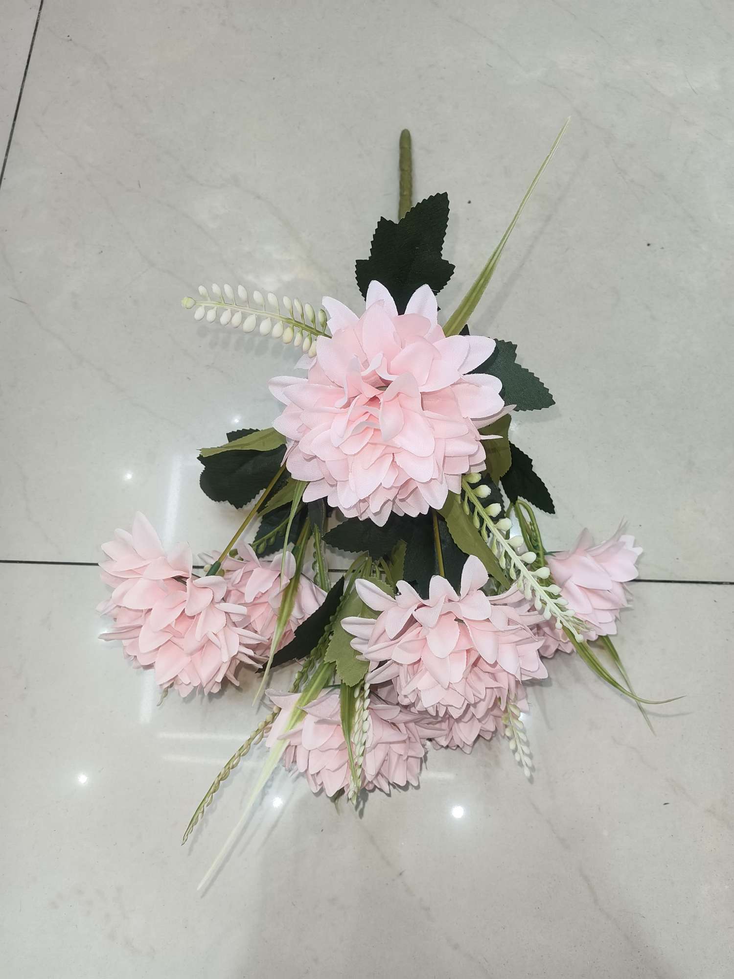 森系木绣球仿真花北欧简约家居瓶插花束摆件客厅档高级感逼真假花