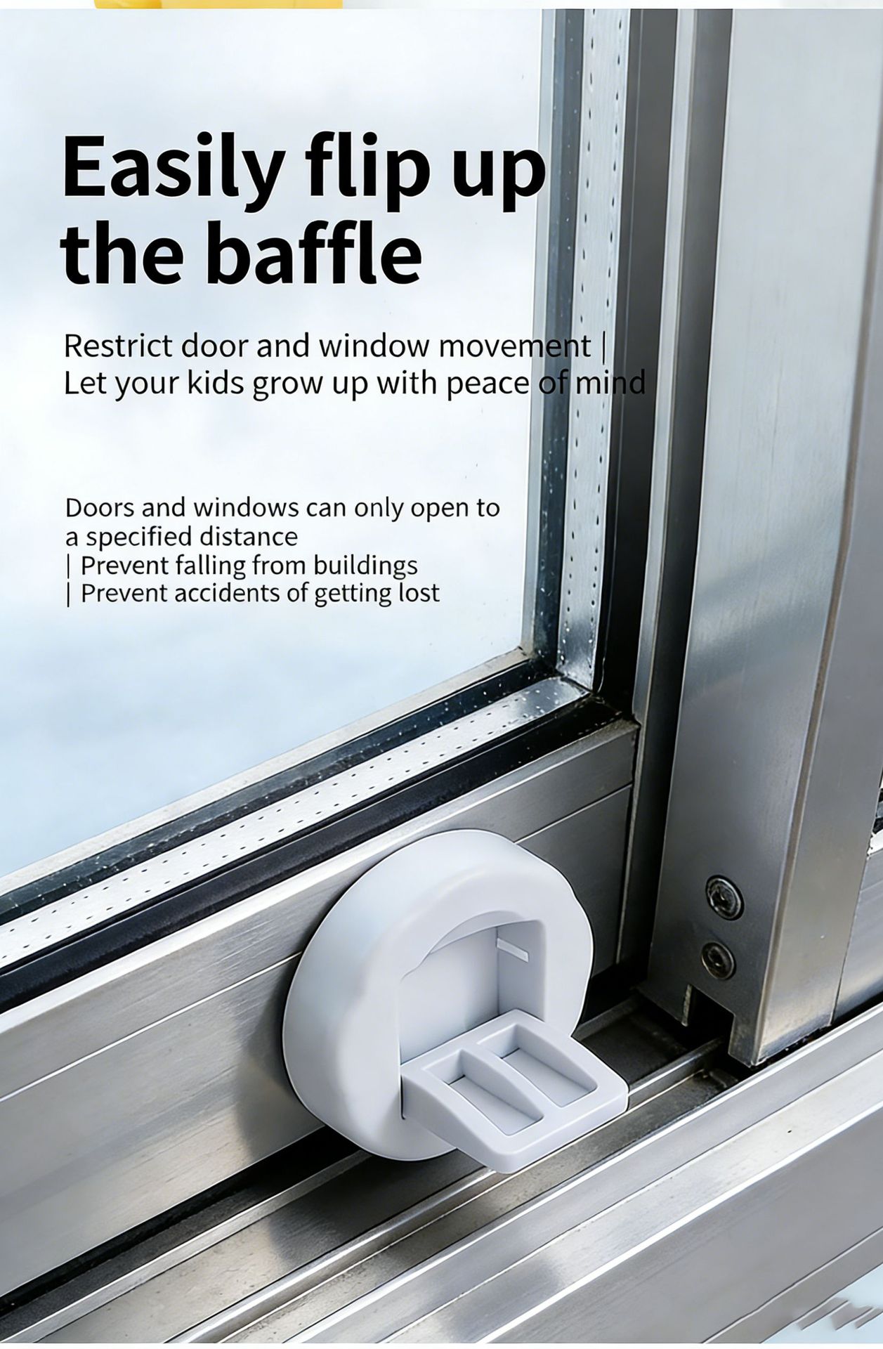 F34-D-66 Door and window lock, children's safety lock, sliding door lock, wardrobe children's safety lock, sliding door lock detail image 5
