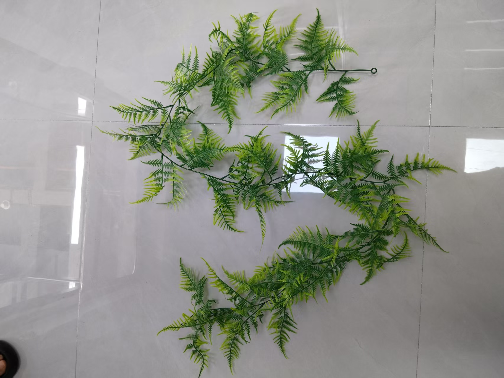 绿色仿真蕨类植物枝条室内装饰摆件绿植盆栽家居美化绿化布置仿真藤条72目现货补柜