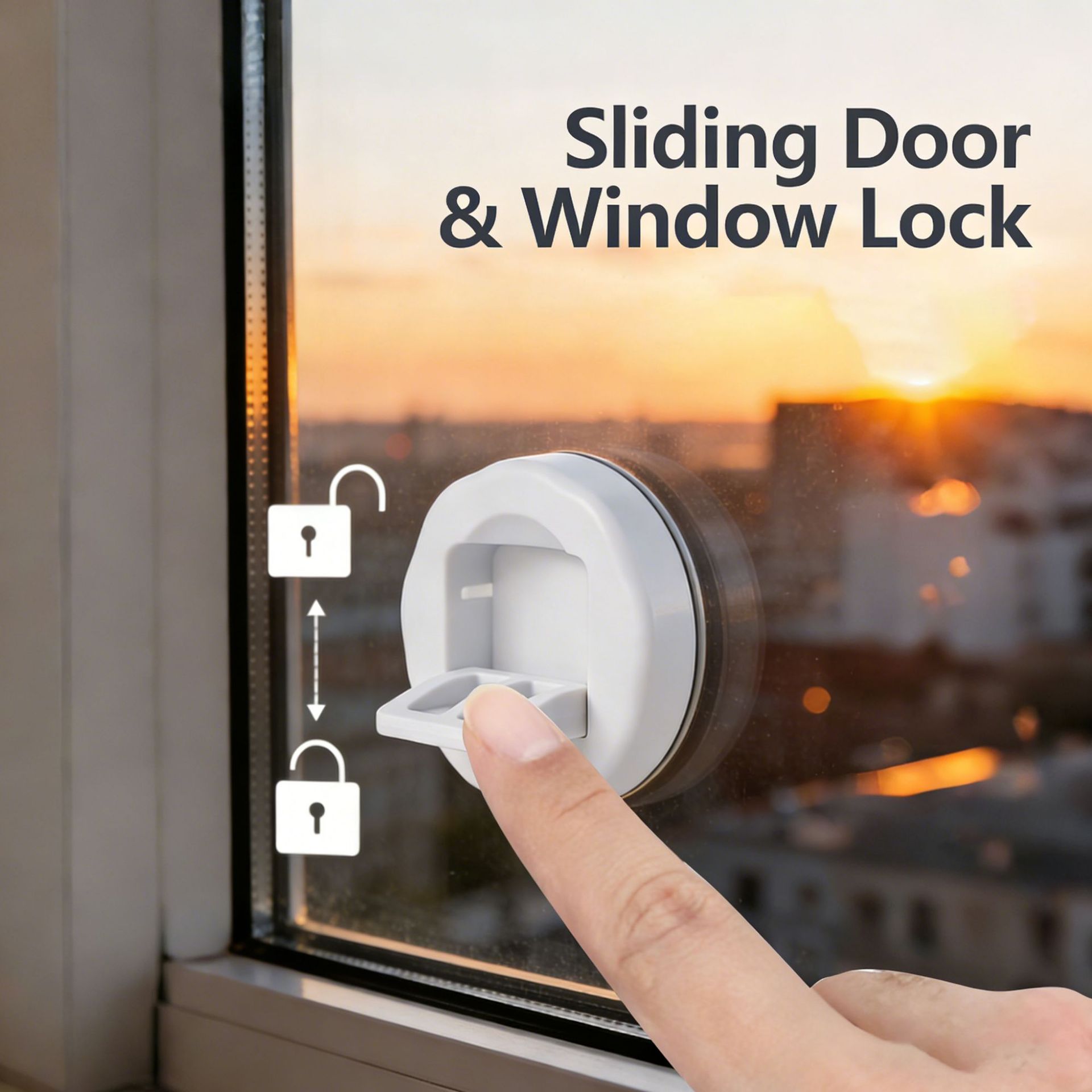 F34-D-66 Door and window lock, children's safety lock, sliding door lock, wardrobe children's safety lock, sliding door lock Specification image