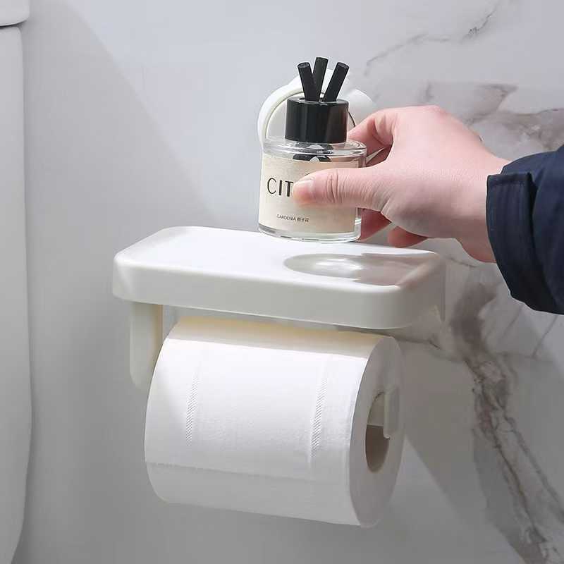 F34-X-67吸盘纸巾架真空卫生间防水免打孔挂壁式家打孔挂壁式详情图6