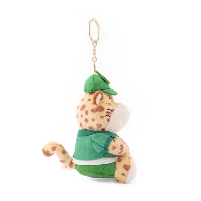 Disney official Panther Officer doll pendant, Zootopia figurine keychain, plush toy bag pendant details Picture