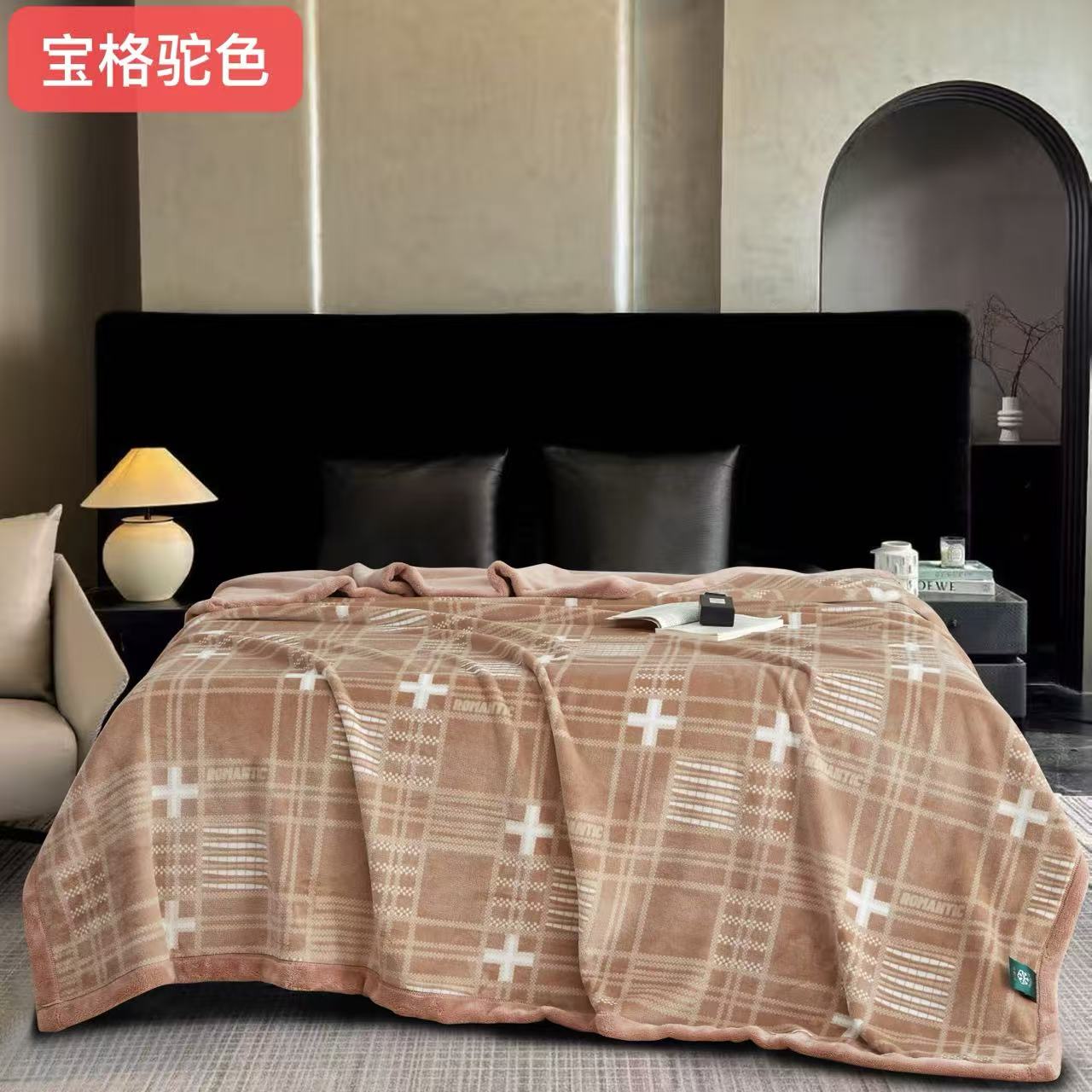 New 2026 snow cotton velvet blanket, thickened composite anti-static cloud blanket, single-layer AB version, all-season multi-purpose craft blanket, gift blanket pic 7