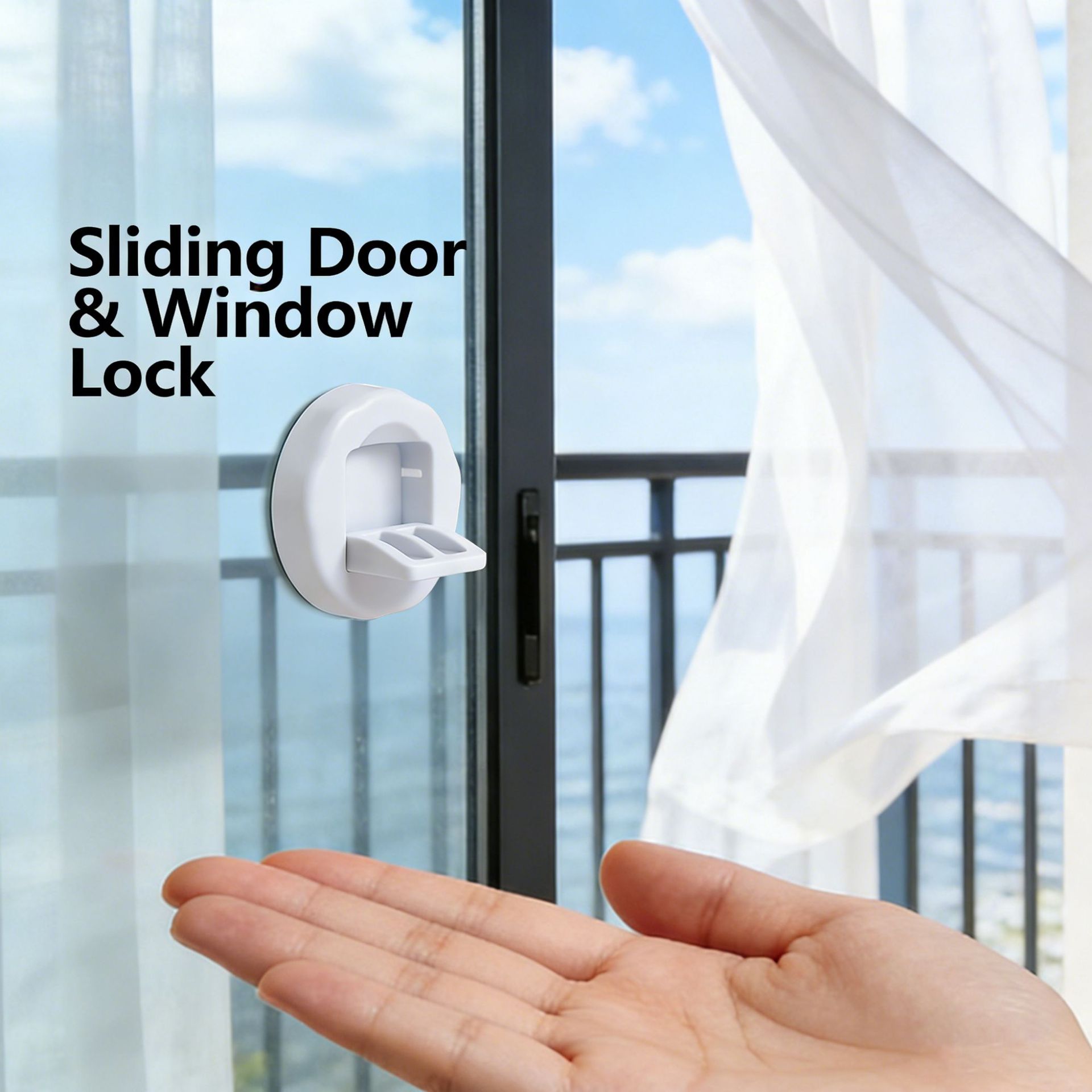F34-D-66 Door and window lock, children's safety lock, sliding door lock, wardrobe children's safety lock, sliding door lock details Picture