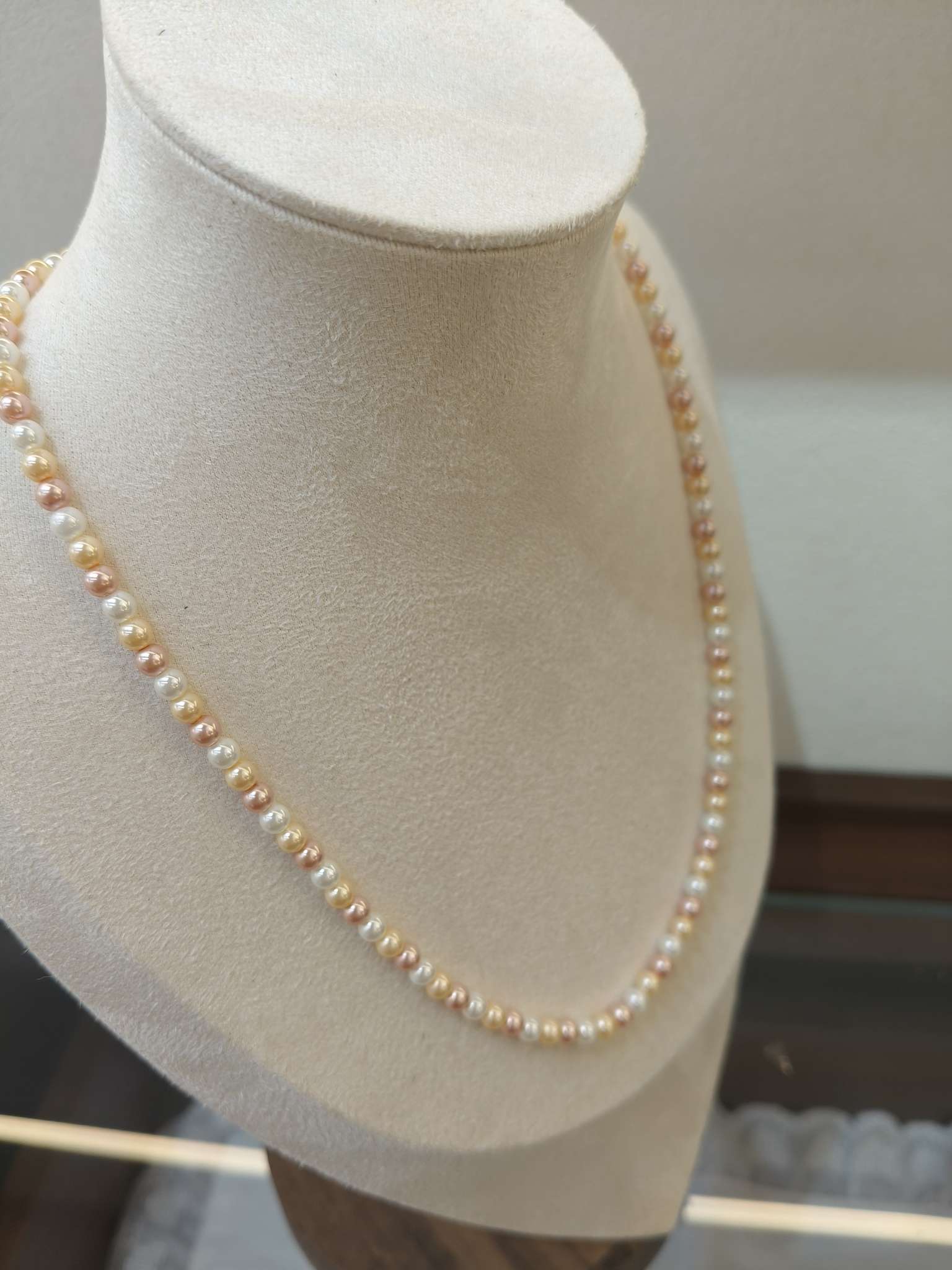 混彩施家珍珠项链 强光锁骨链 轻奢百搭女款颈链