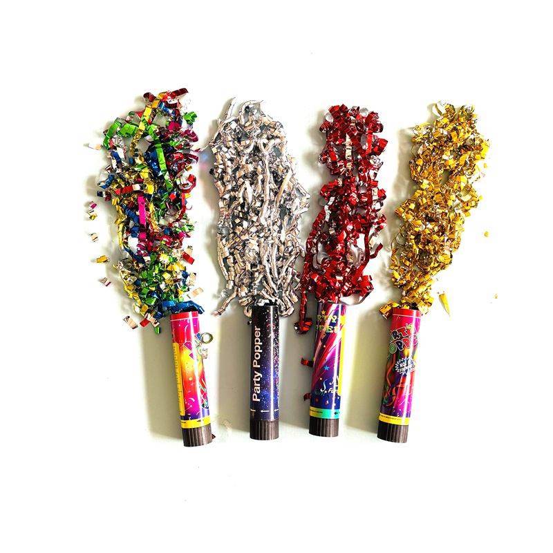 Small firework ribbon spray tube, hand-held party spray tube, wedding hand-twisted mini wedding, housewarming wedding fireworks
