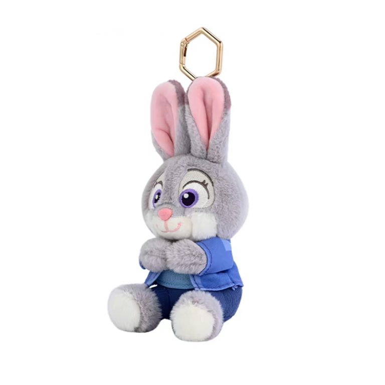Disney official Judy doll pendant, Zootopia doll keychain, plush toy bag pendant Application Scenario