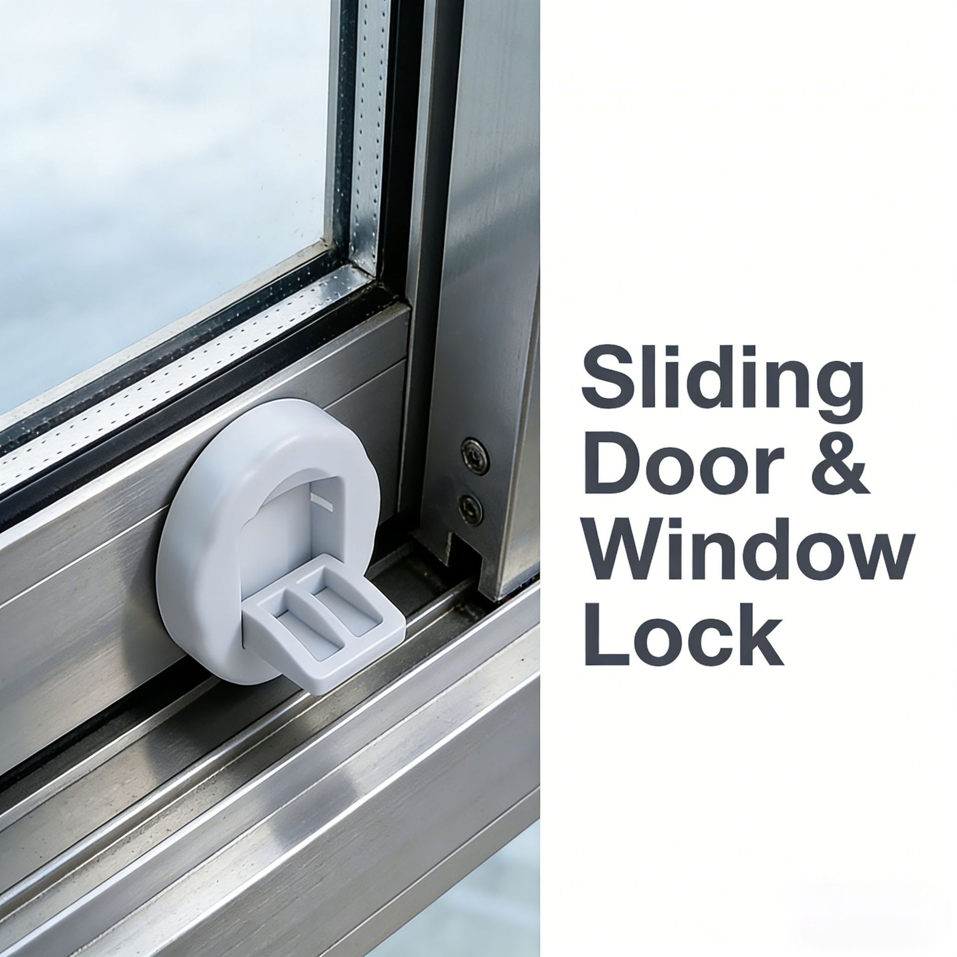 F34-D-66 Door and window lock, children's safety lock, sliding door lock, wardrobe children's safety lock, sliding door lock Application Scenario