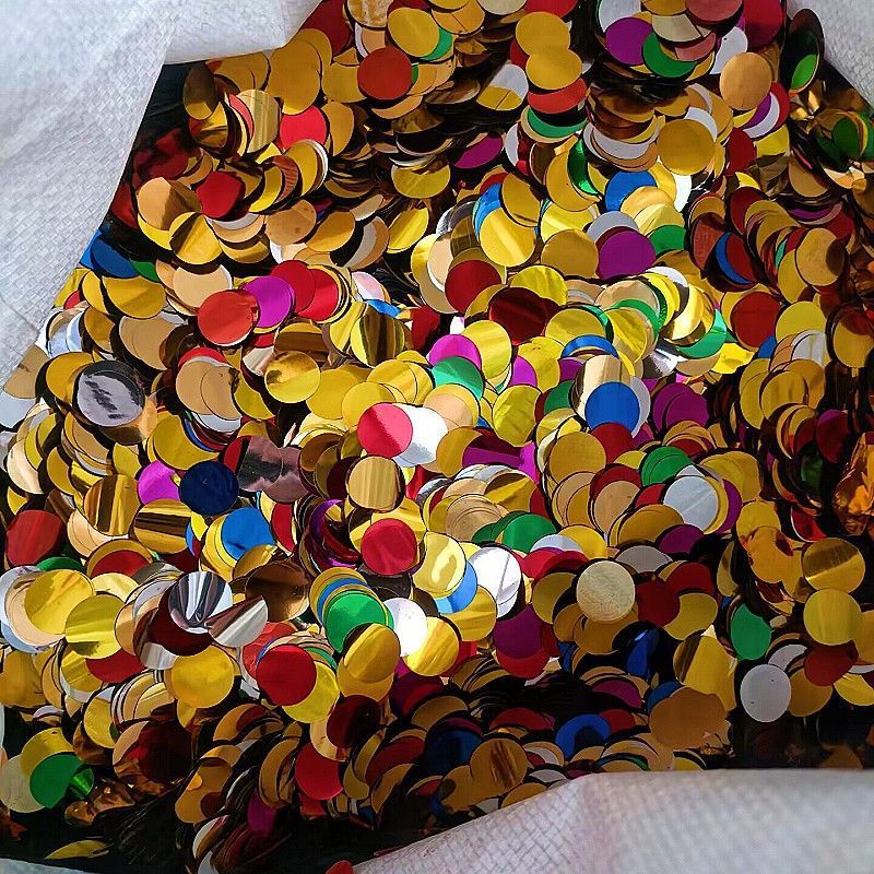 1.5 cm round balloon sequins, 500 g bouncy balls, transparent balls, gold, silver, rose gold thin sheet fillers