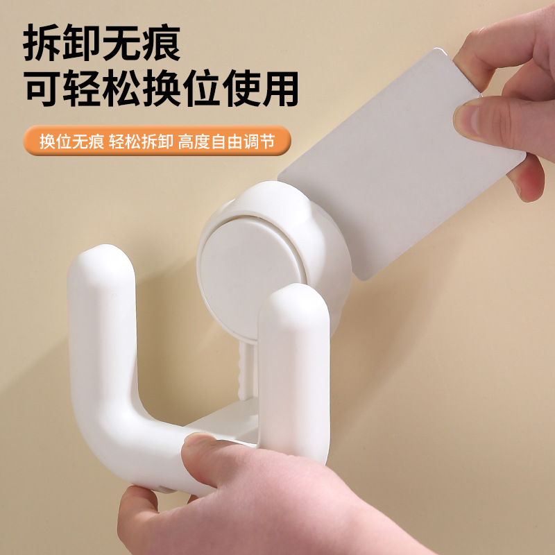 F34-X-73 Bathroom suction cup, slipper rack, non-drilling wall-mounted toilet, bathroom draining rack Application Scenario