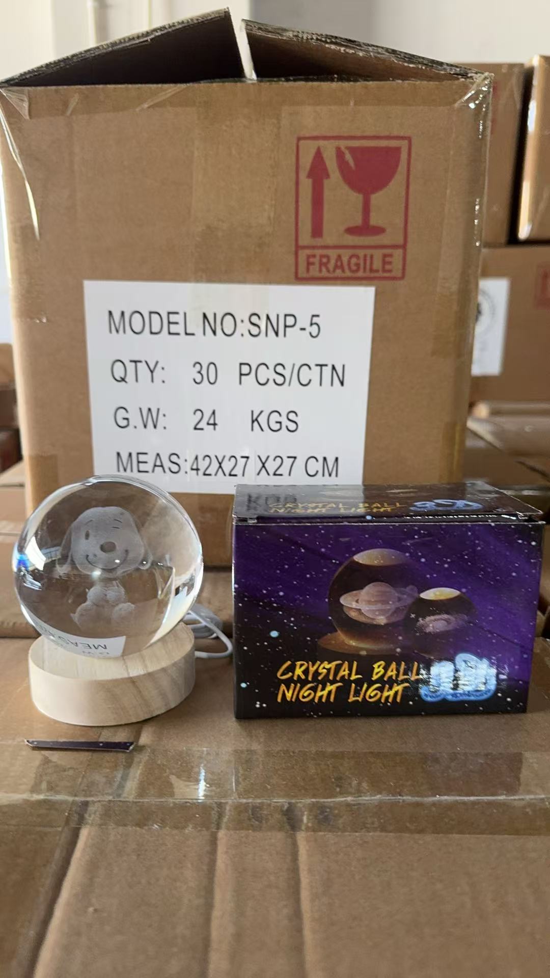 水晶球旋转灯，木头水晶球灯，马灯详情图10