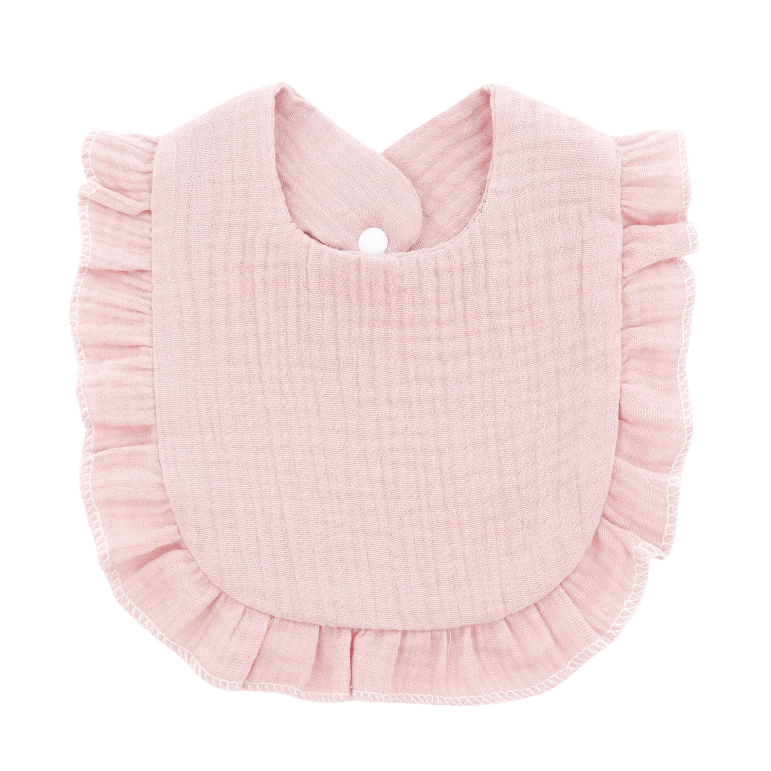 New cute baby bib drool towel double-layer gauze lace