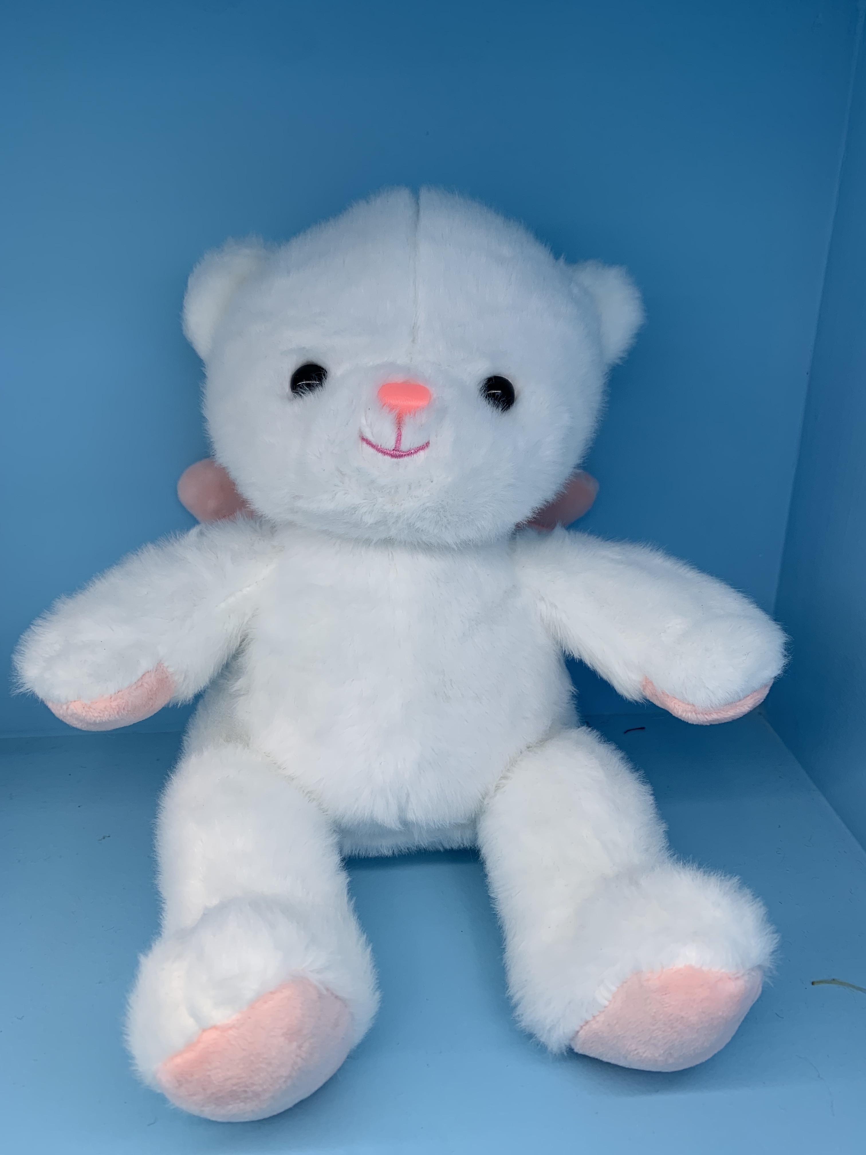 白色毛绒熊玩具星星人玩具白色柔软可爱 