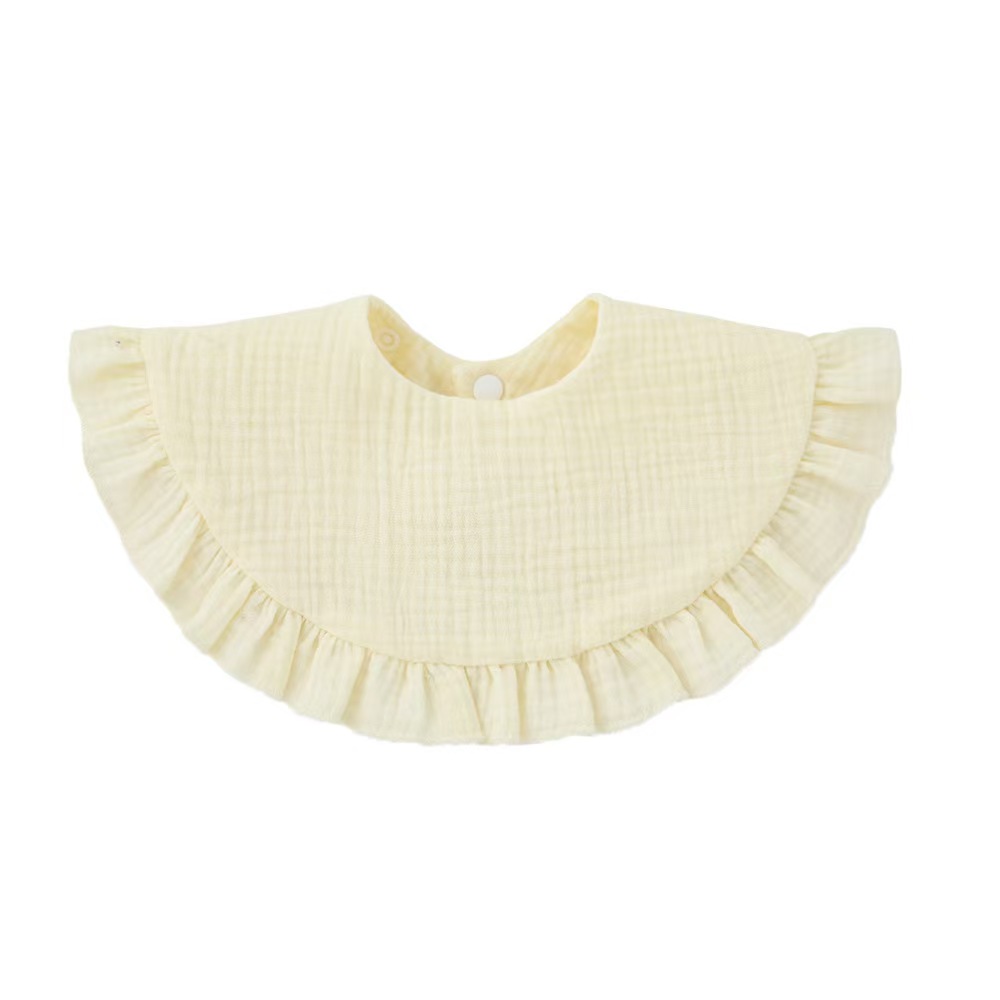 Cute lace design baby bib, available in multiple colors详情3
