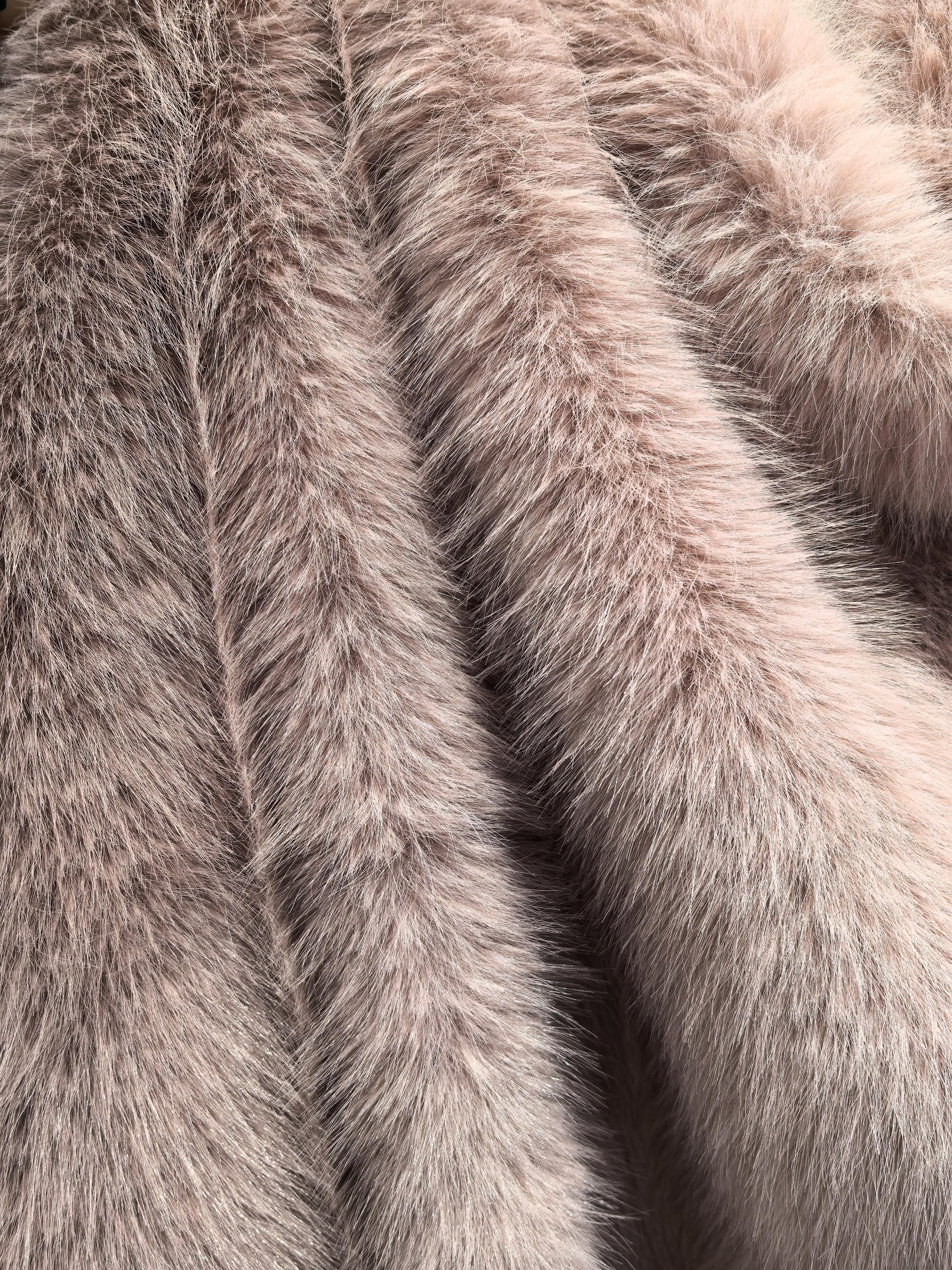 1200-gram big fox fur hat fur lint fabric and accessory materials in stock detail image 8
