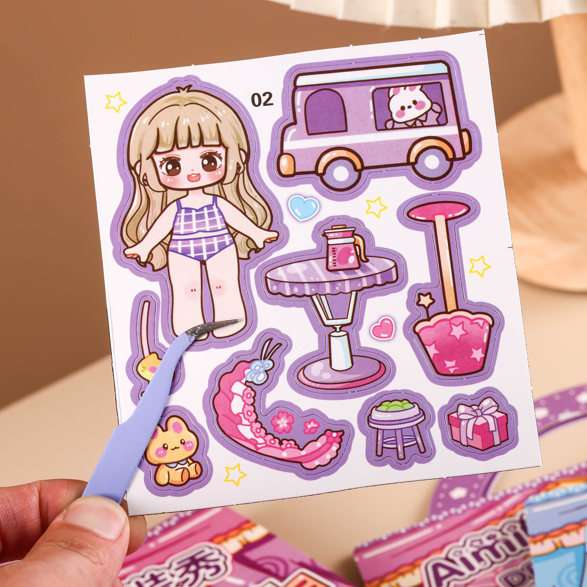 贴纸/造景贴纸/3Ⅾ浮雕贴/3D立体浮雕贴/3D贴纸白底实物图