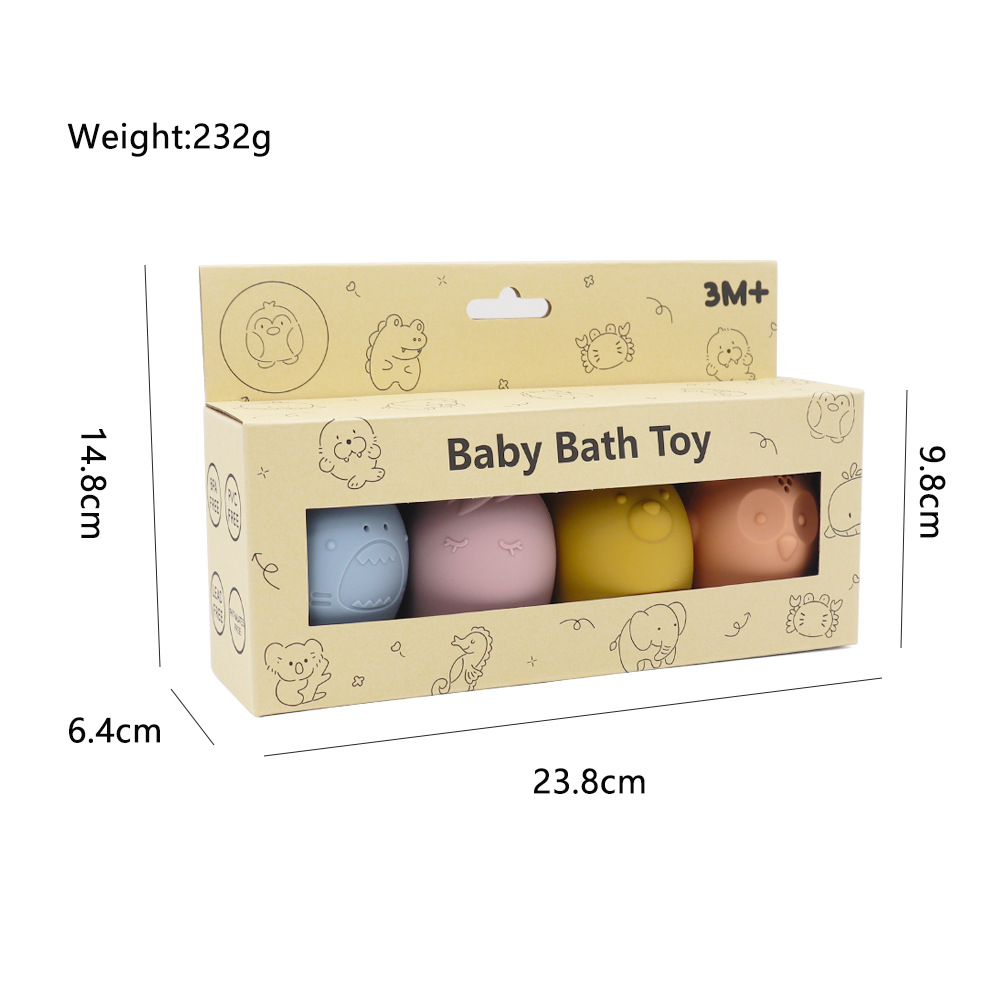 Baby bath toy silicone food-grade bath toy for infants