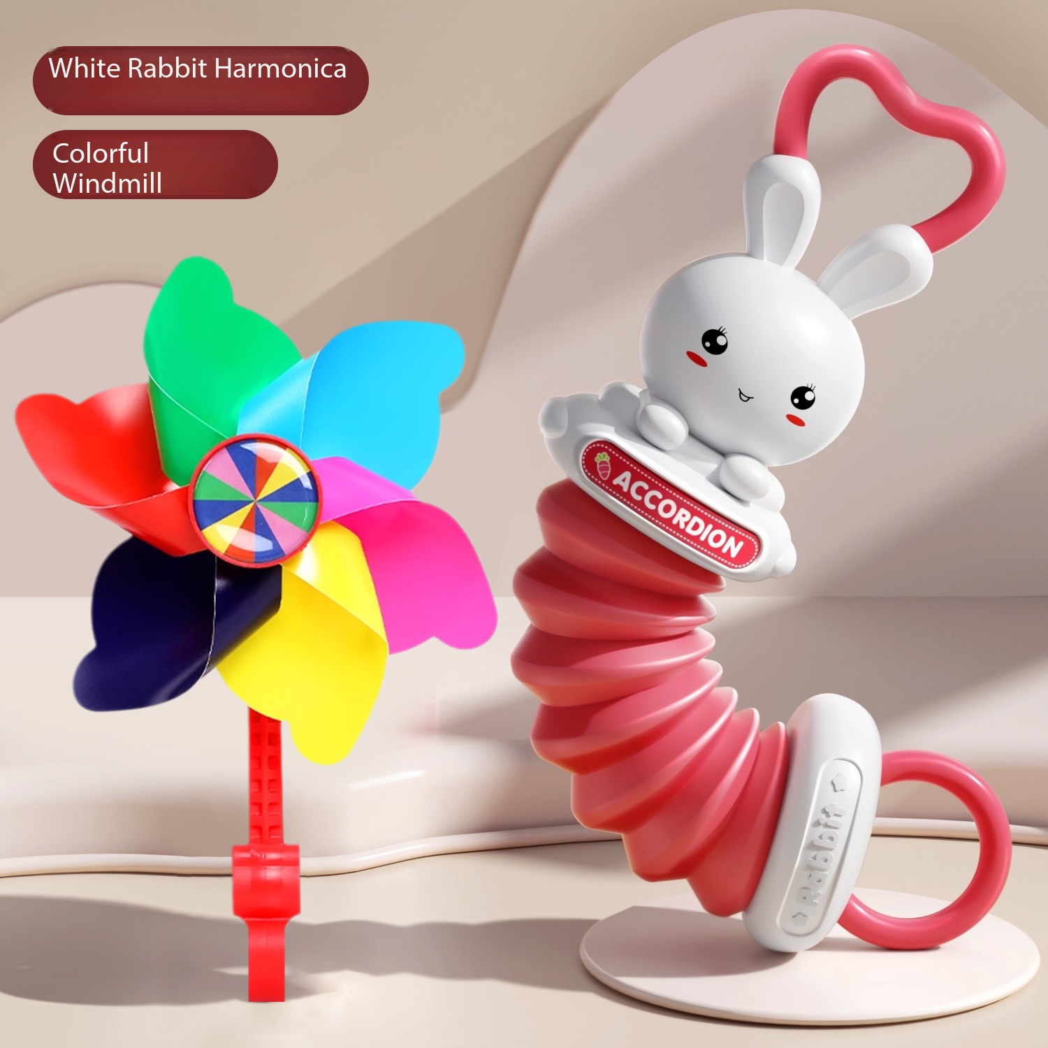 ai/足球比赛小喇叭/智能吉他/拨浪鼓儿童卡通/无弦吉他白底实物图