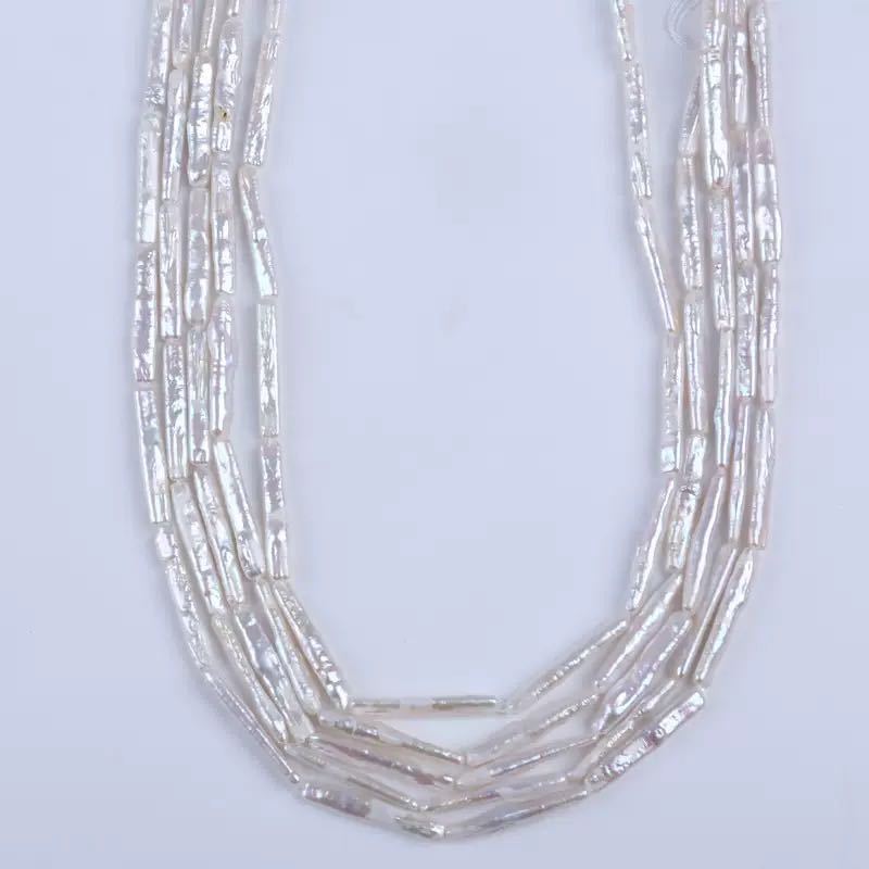 天然石珍珠项链女款拼接气质珍珠链条女款珍珠项链详情13