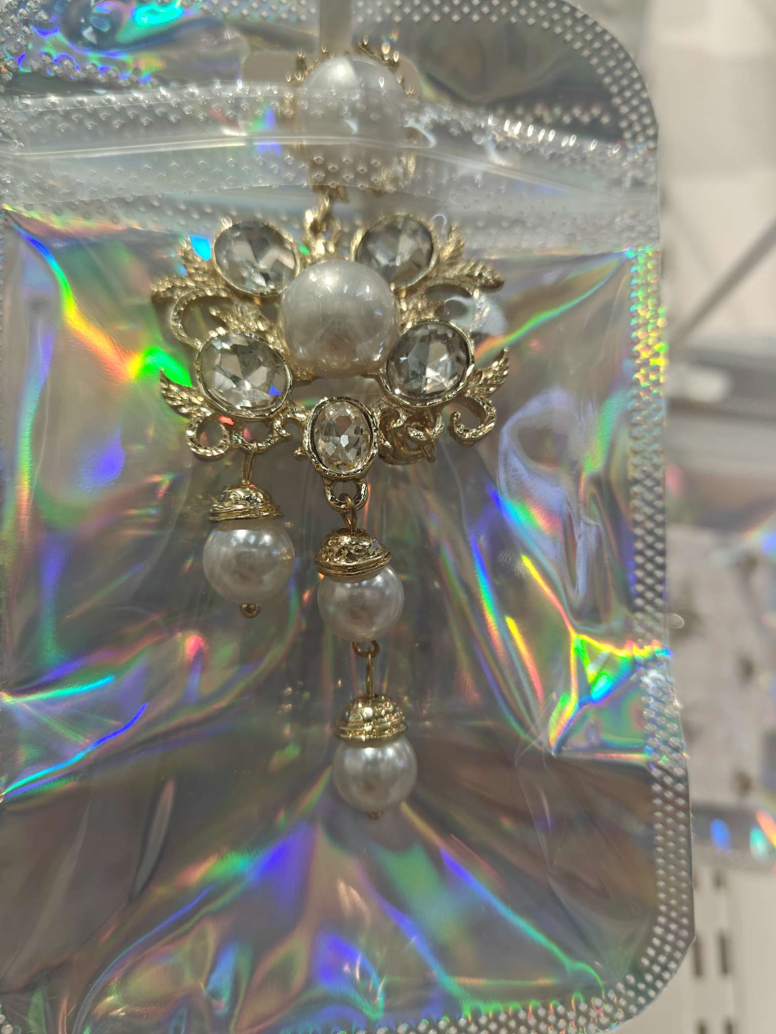 饰品
中古风vintage巴洛克珍珠耳钉夸张珍珠耳环高级轻奢长款耳饰