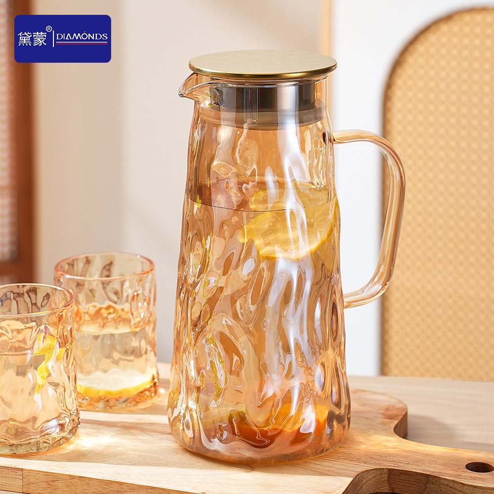 琥珀色玻璃冷水壶热饮壶凉水壶纯净水水桶详情2