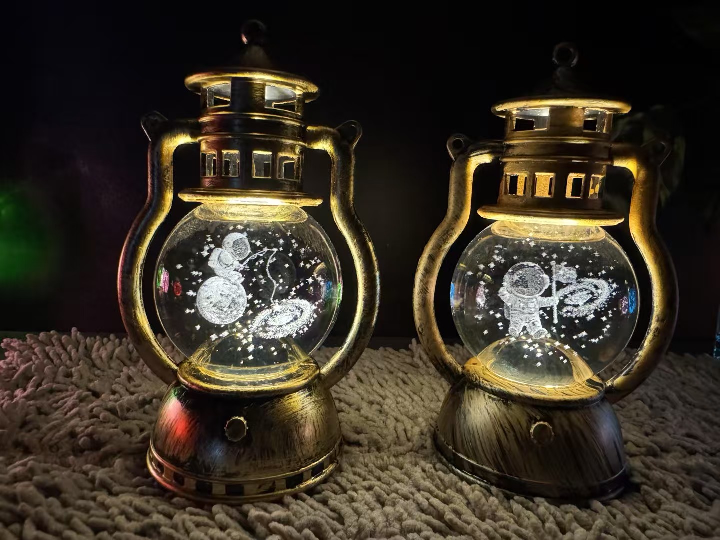 水晶球旋转灯，木头水晶球灯，马灯详情图20