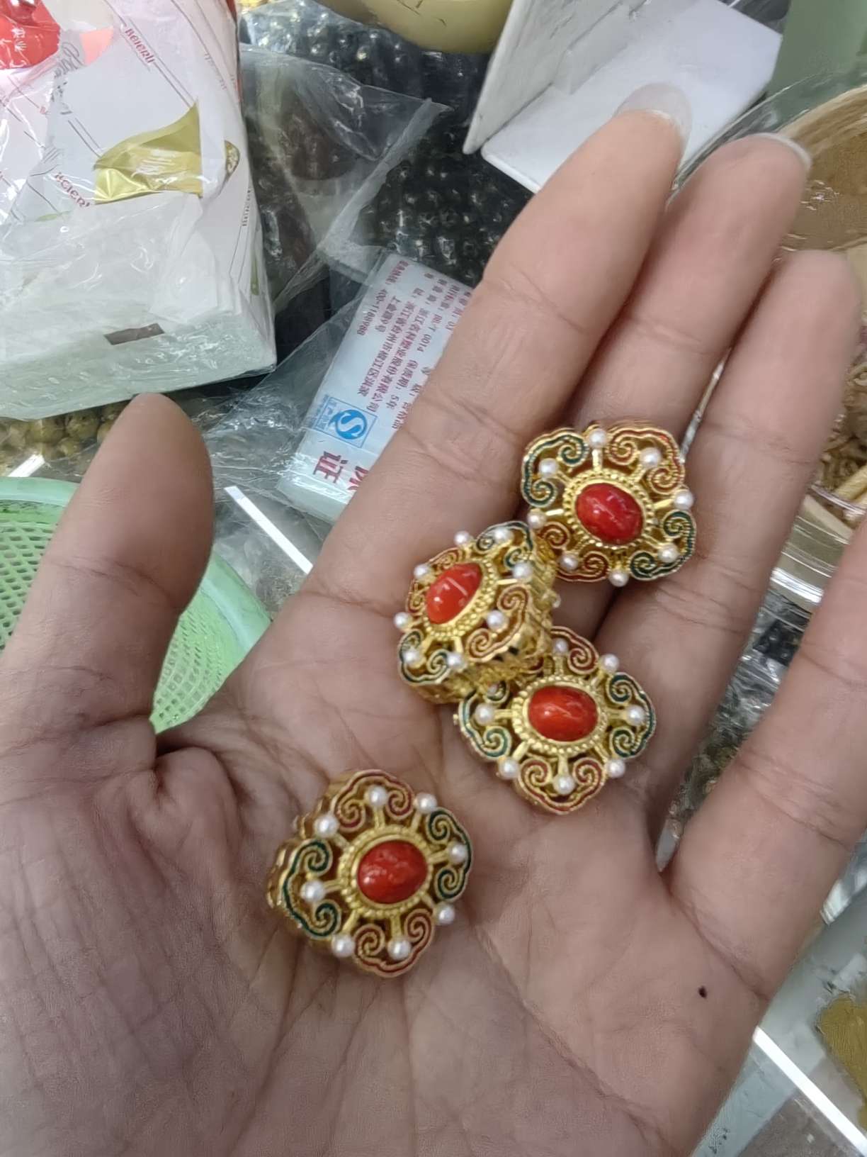 其他饰品配件时尚简约金属耳钉耳夹饰品配件