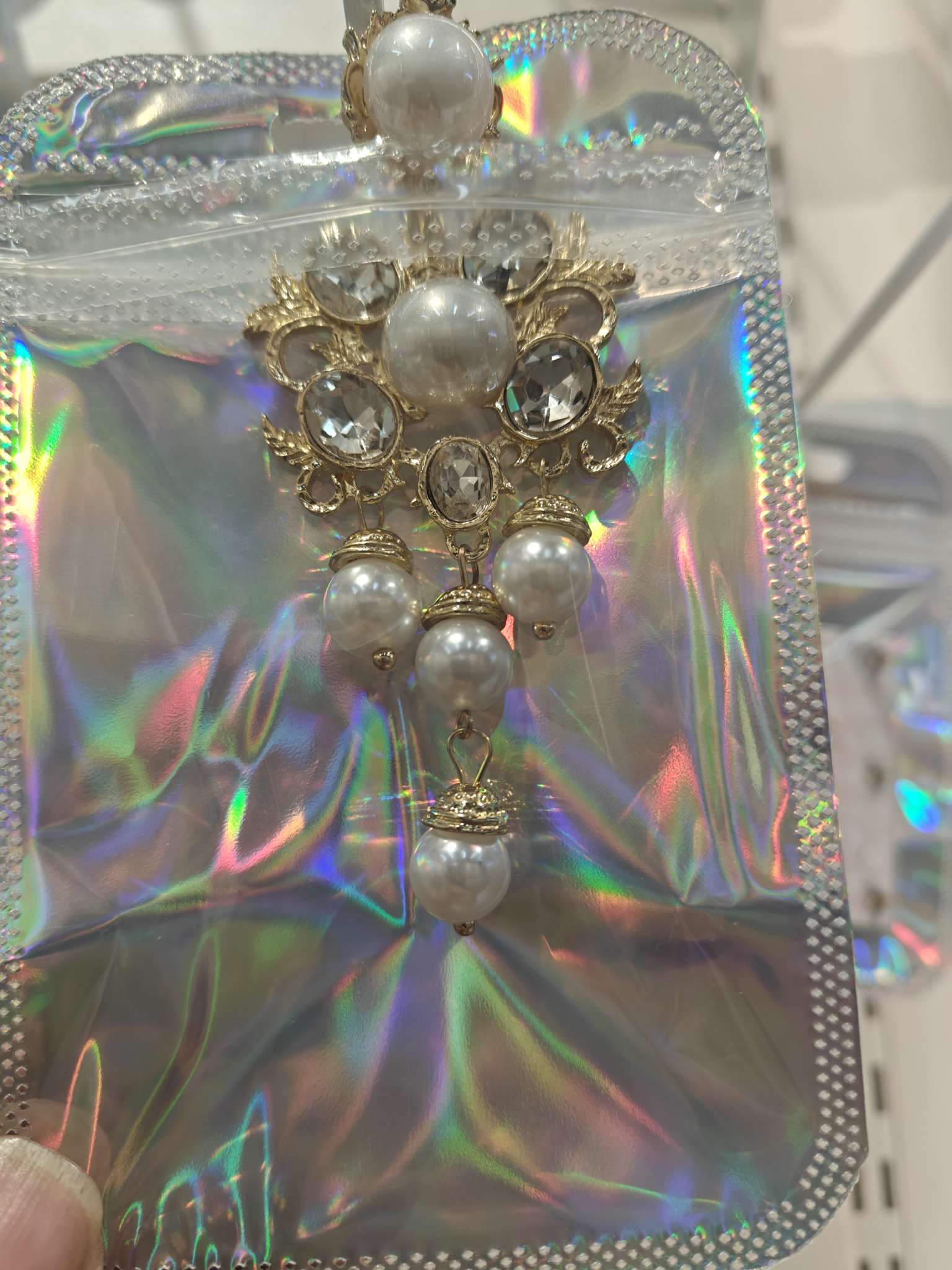 饰品
中古风vintage巴洛克珍珠耳钉夸张珍珠耳环高级轻奢长款耳饰产品图