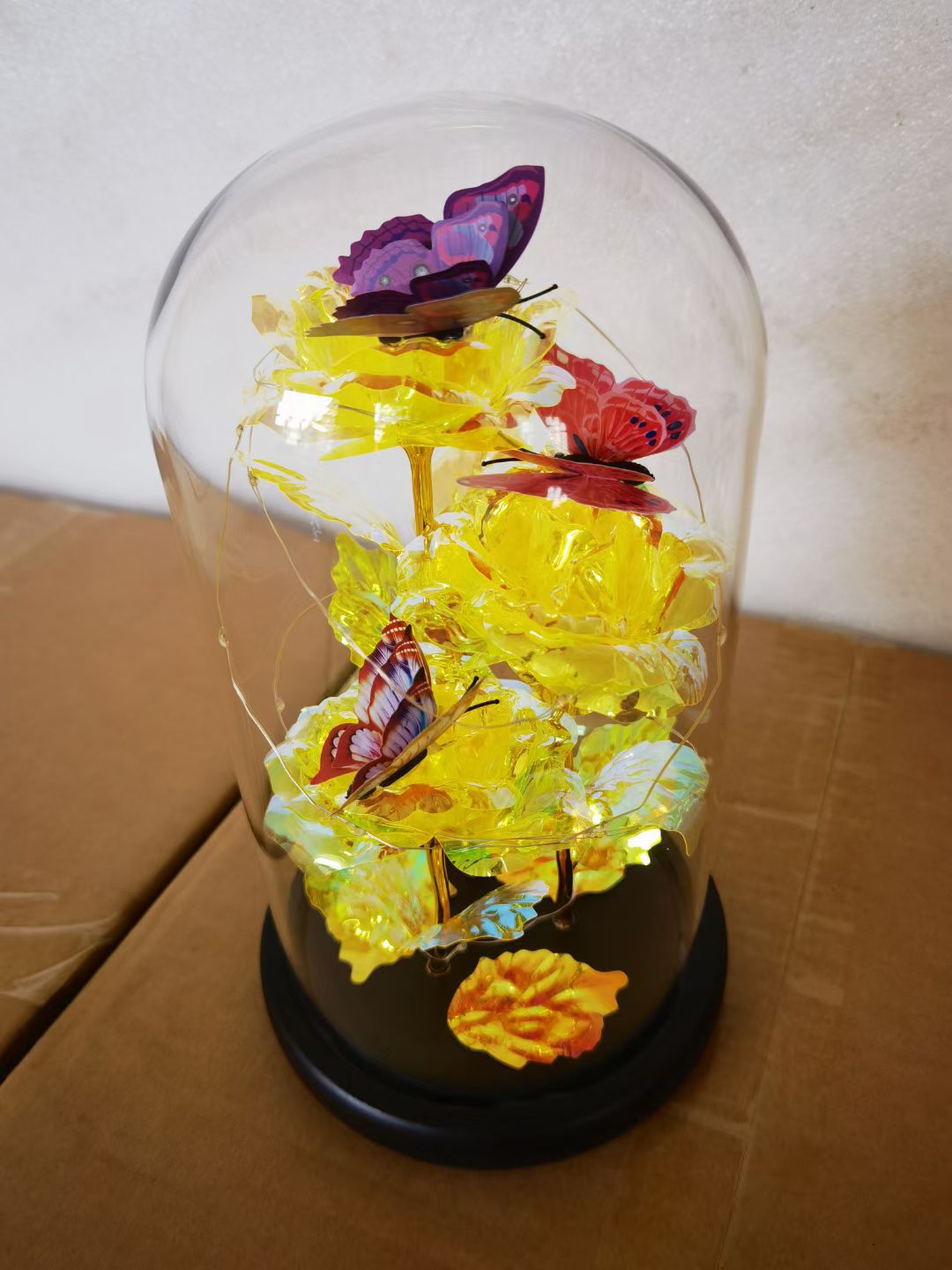 情人节香皂花玻璃罩工艺制作工艺详情图5