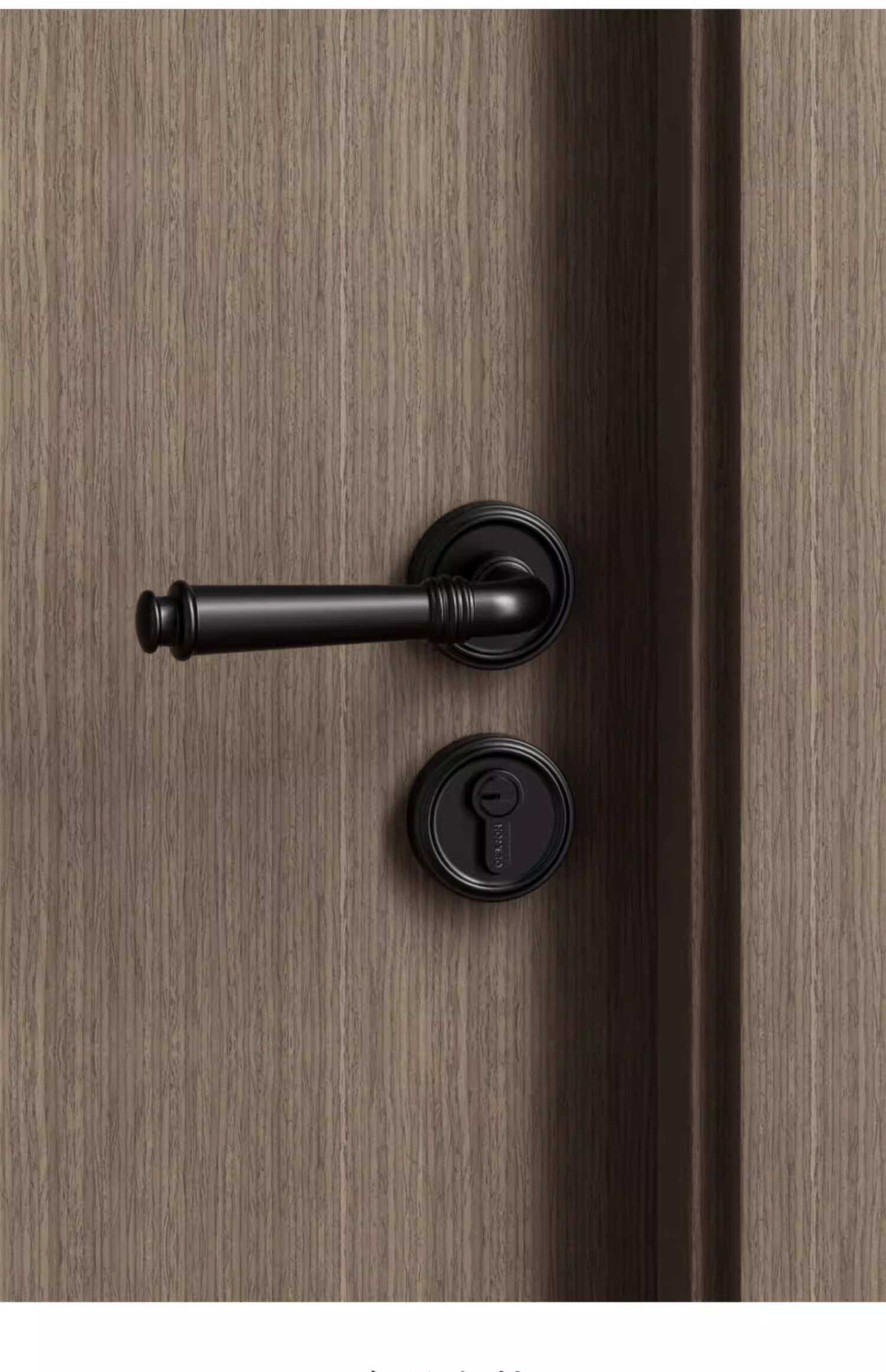 Haobao Golden Bedroom Door Lock, French light Luxury interior split solid wood Door handle, Home magnetic Silent Door Lock PDV pic 12