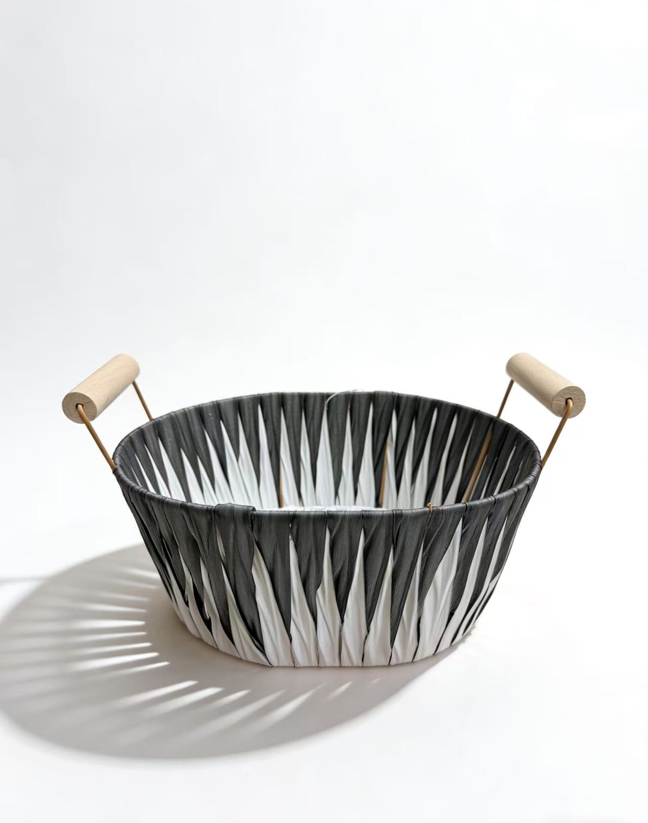 塑料编织篮子面包篮水果篮杂物收纳篮圆形篮子家居收纳用品化妆品盒