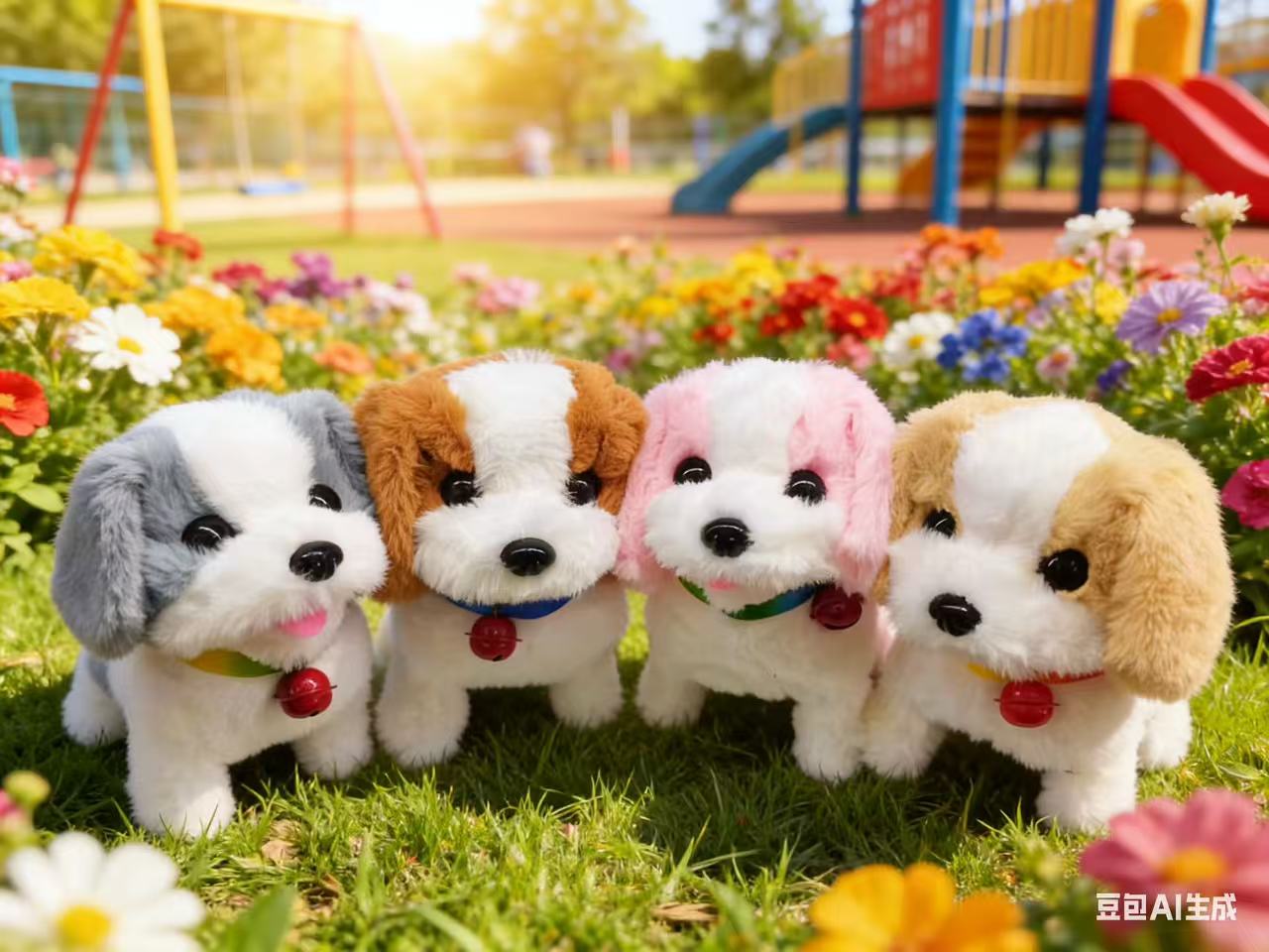 新款电动狗四脚带灯会走路带叫声地摊热卖厂家直销