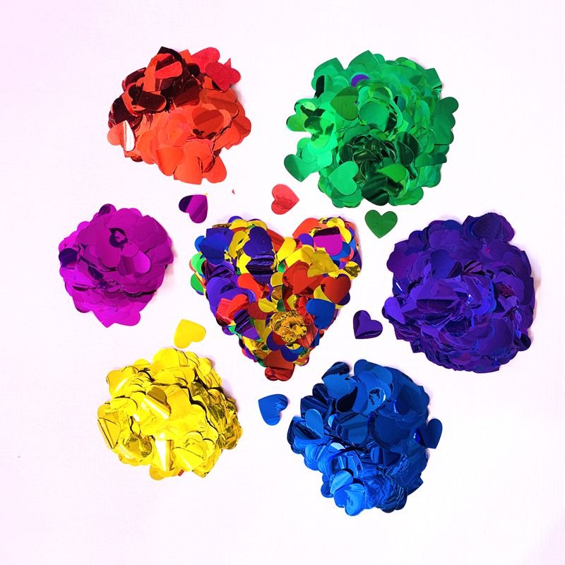 Hand-sprinkle colorful sequins, rainbow machine, paper spray, hand-throw flower red, blue, purple, gold, rose, pink wedding firecrackers machine, colorful stripes and sequins
