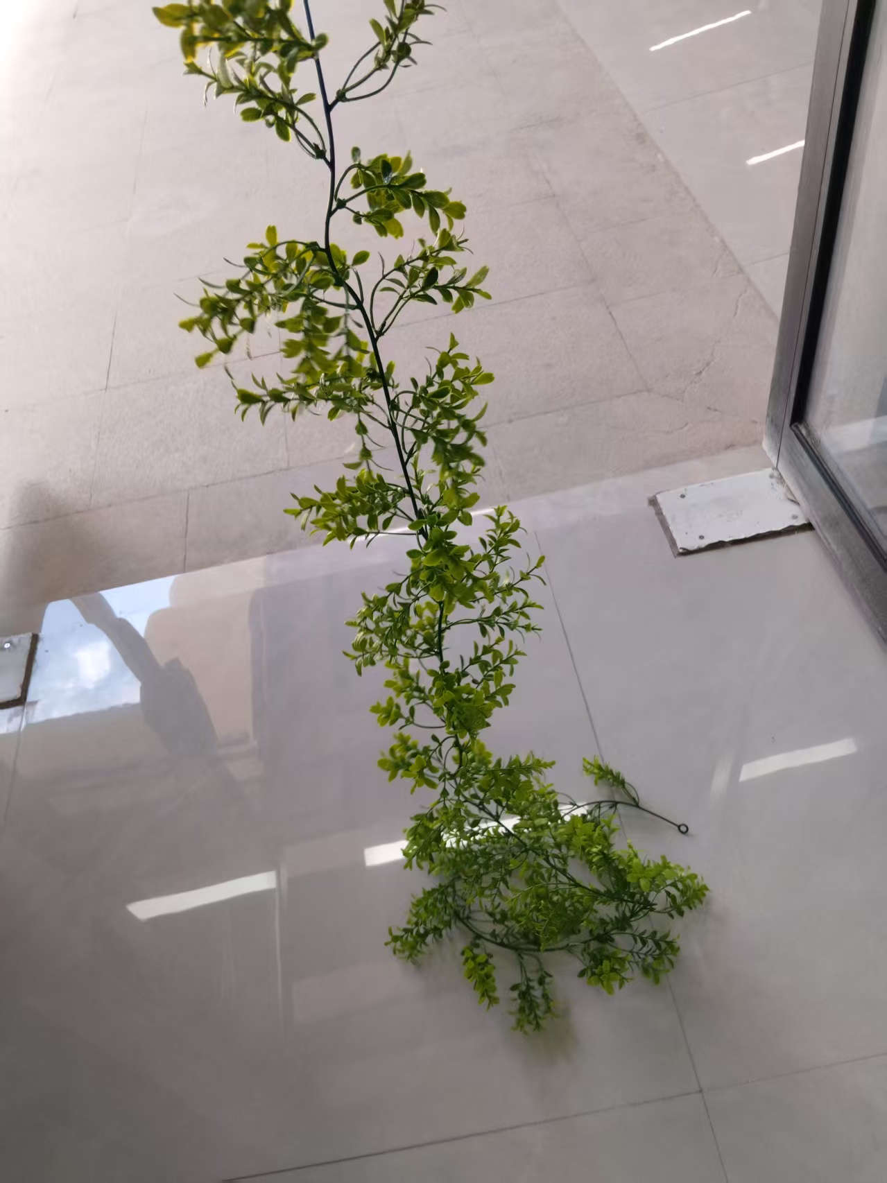 仿真72目仿真塑料水草藤条DIY装饰工艺塑料水草绿植花藤吊仿真藤条花枝配件自然装饰详情1