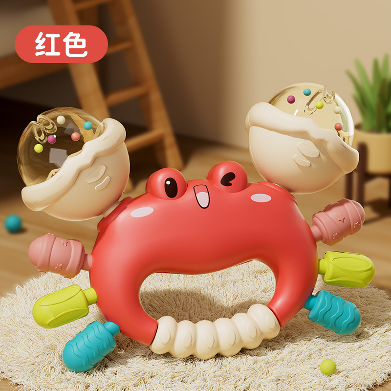 New Crab Soft Silicone  Hand held Baby Toy