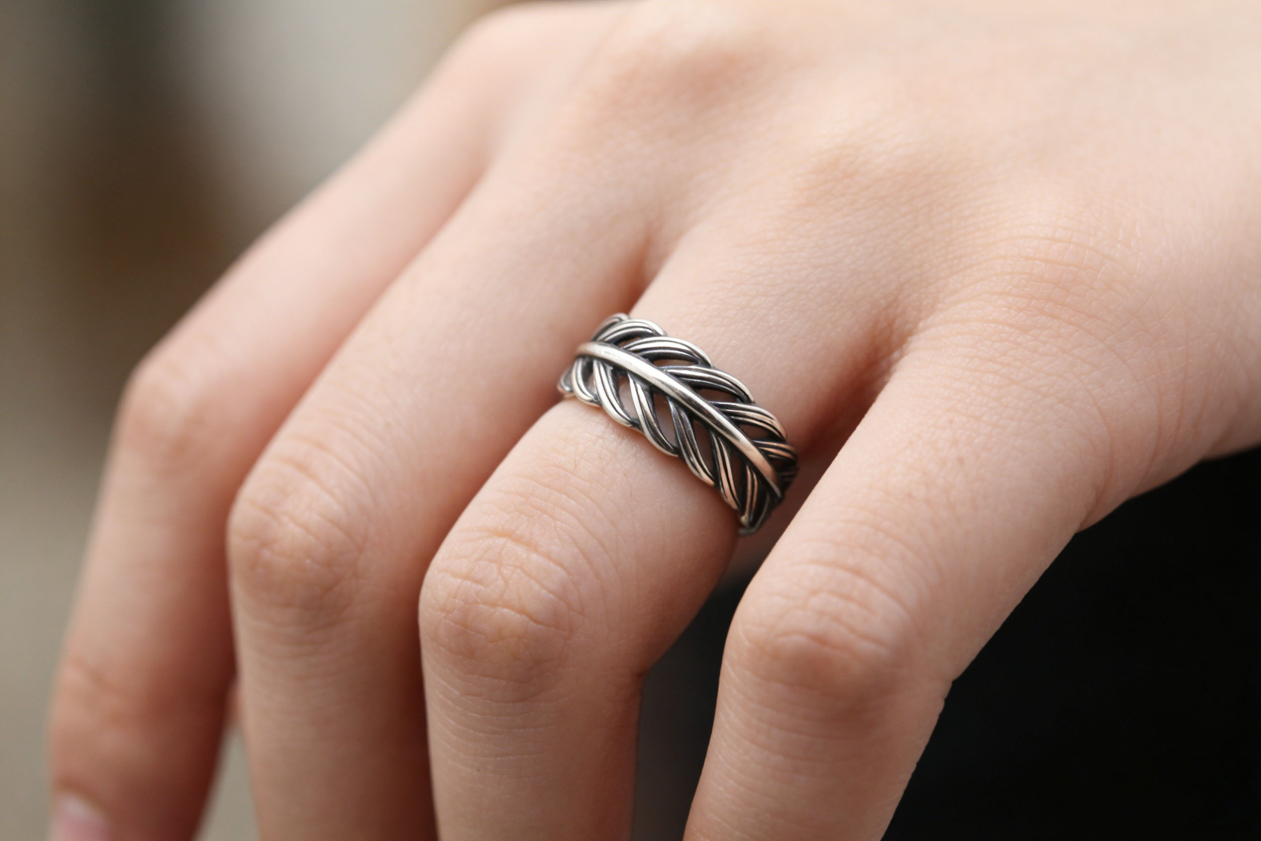 戒指/戒指男/戒指空托/饰品戒指/珍珠戒指细节图